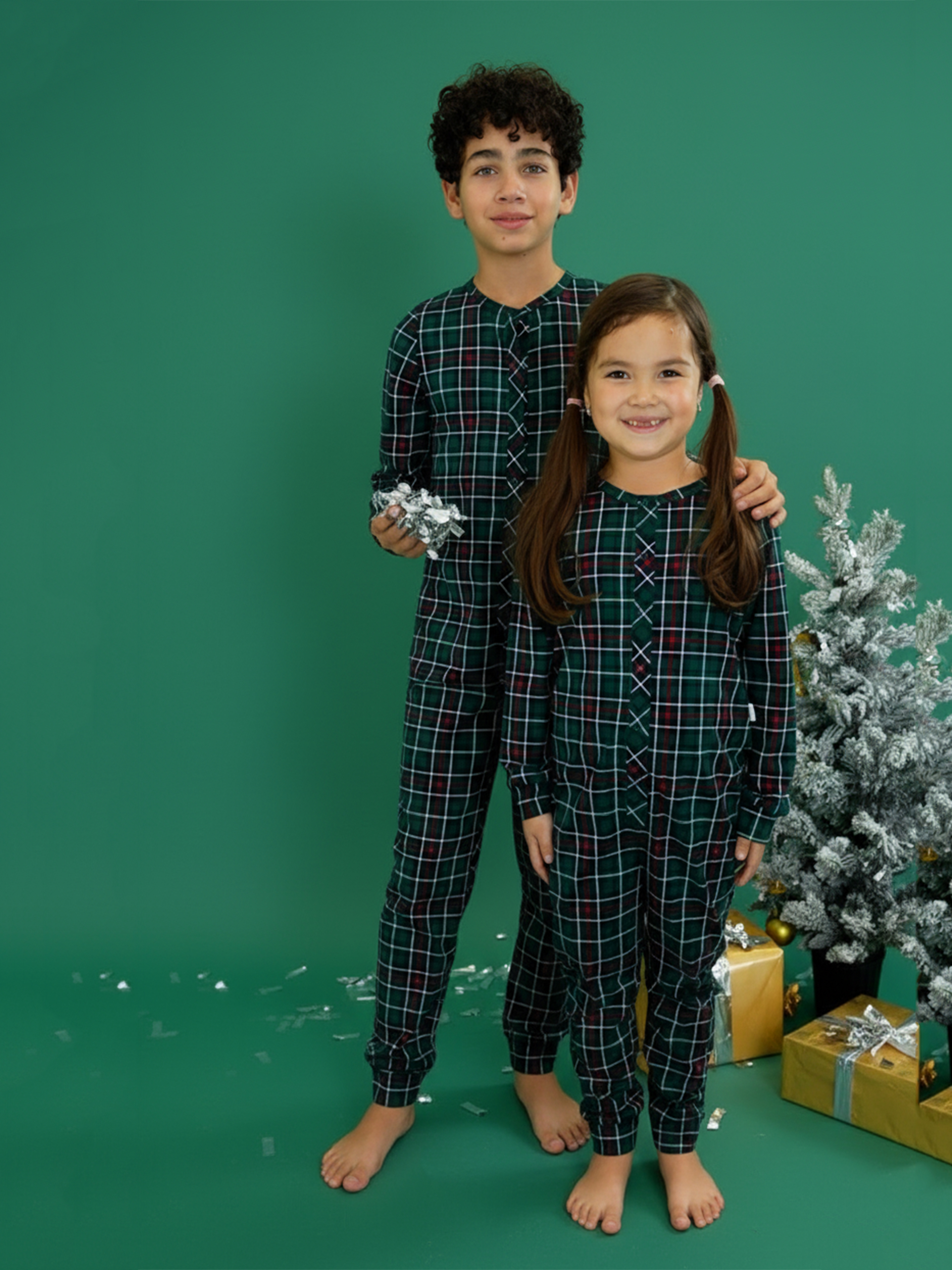 Пижама Веселый малыш 153/17/Клетка зел - фото 8