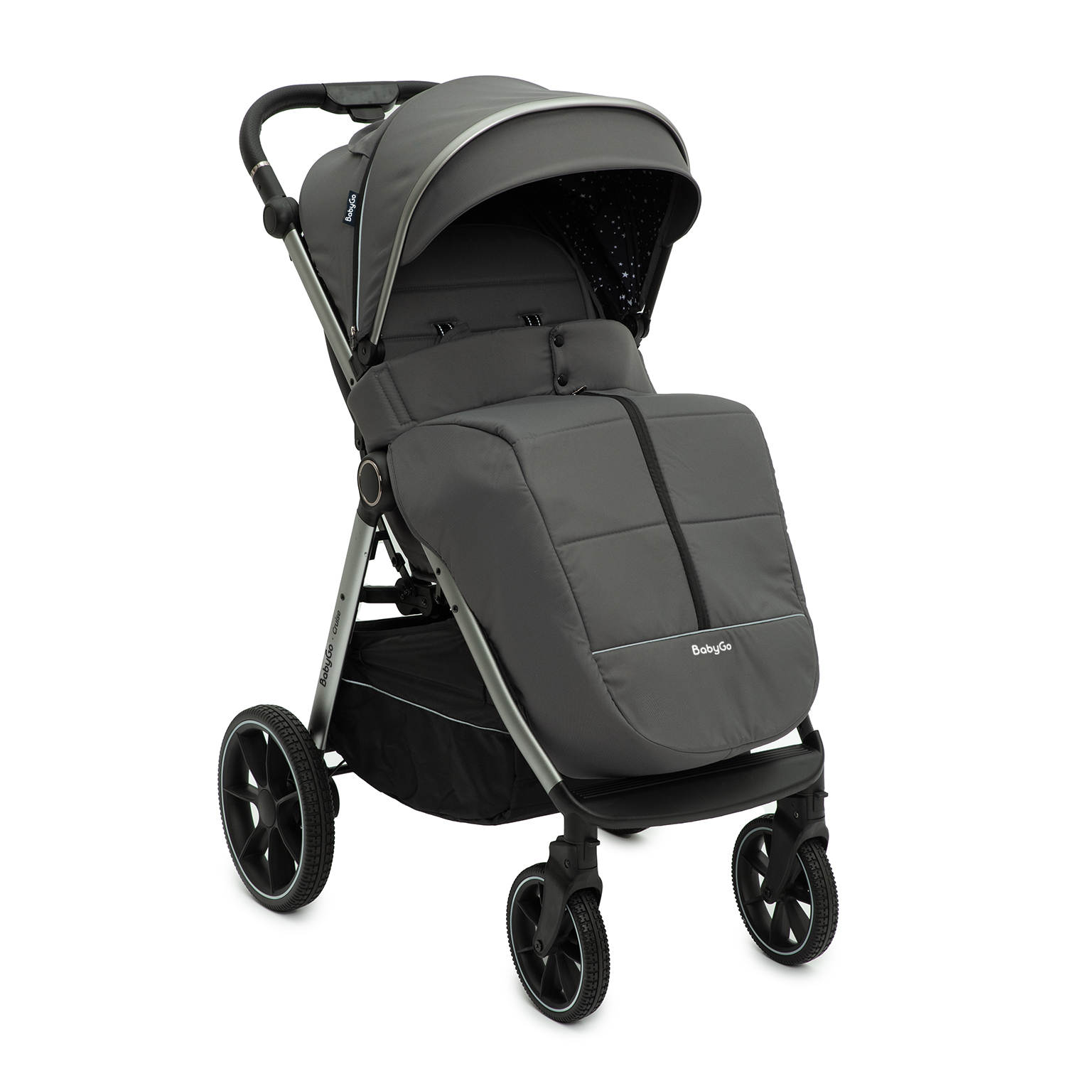 Коляска прогулочная BabyGo Cruise New серый - фото 9