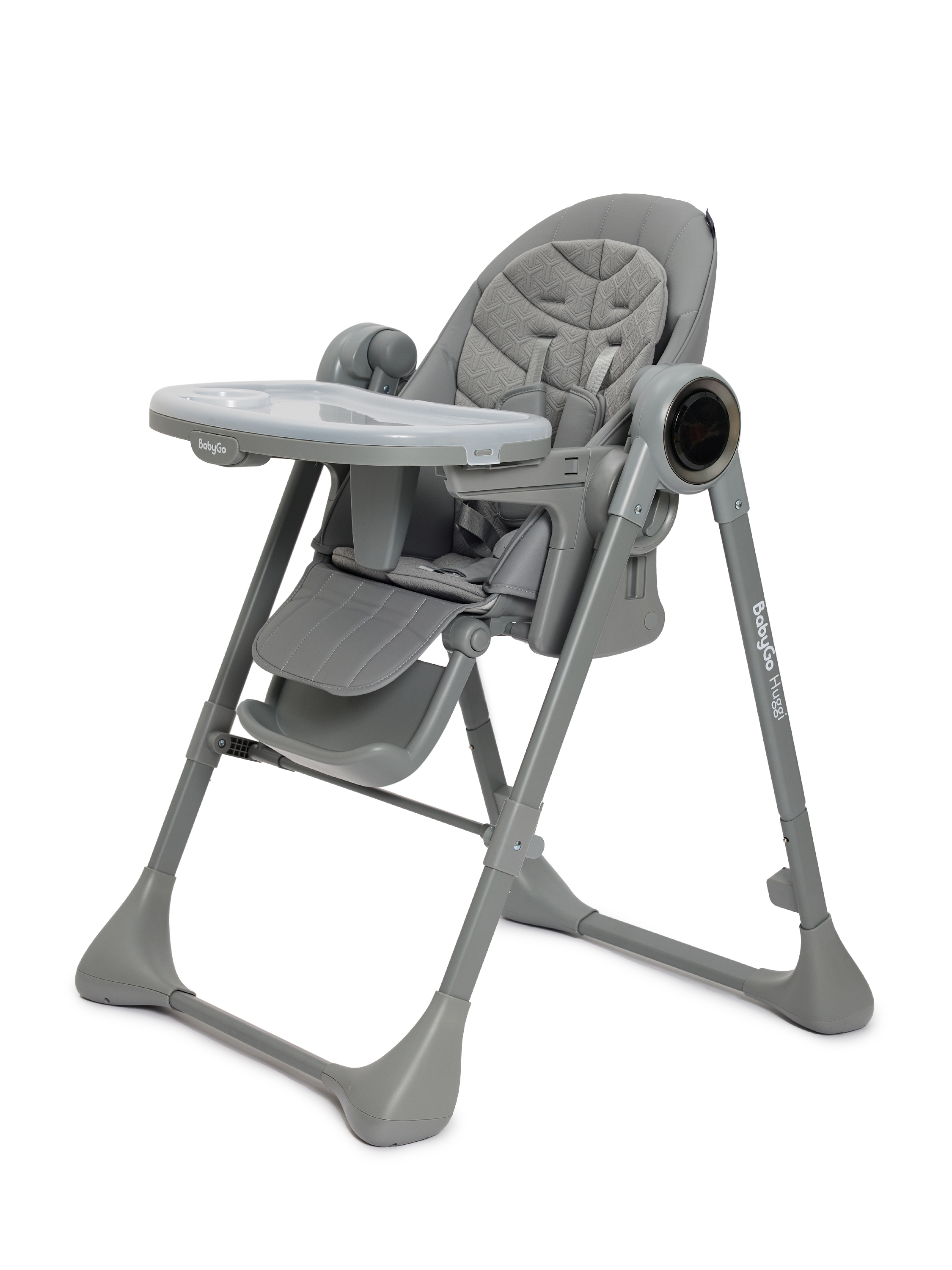 Стульчик для кормления BabyGo Huggi grey серый - фото 11