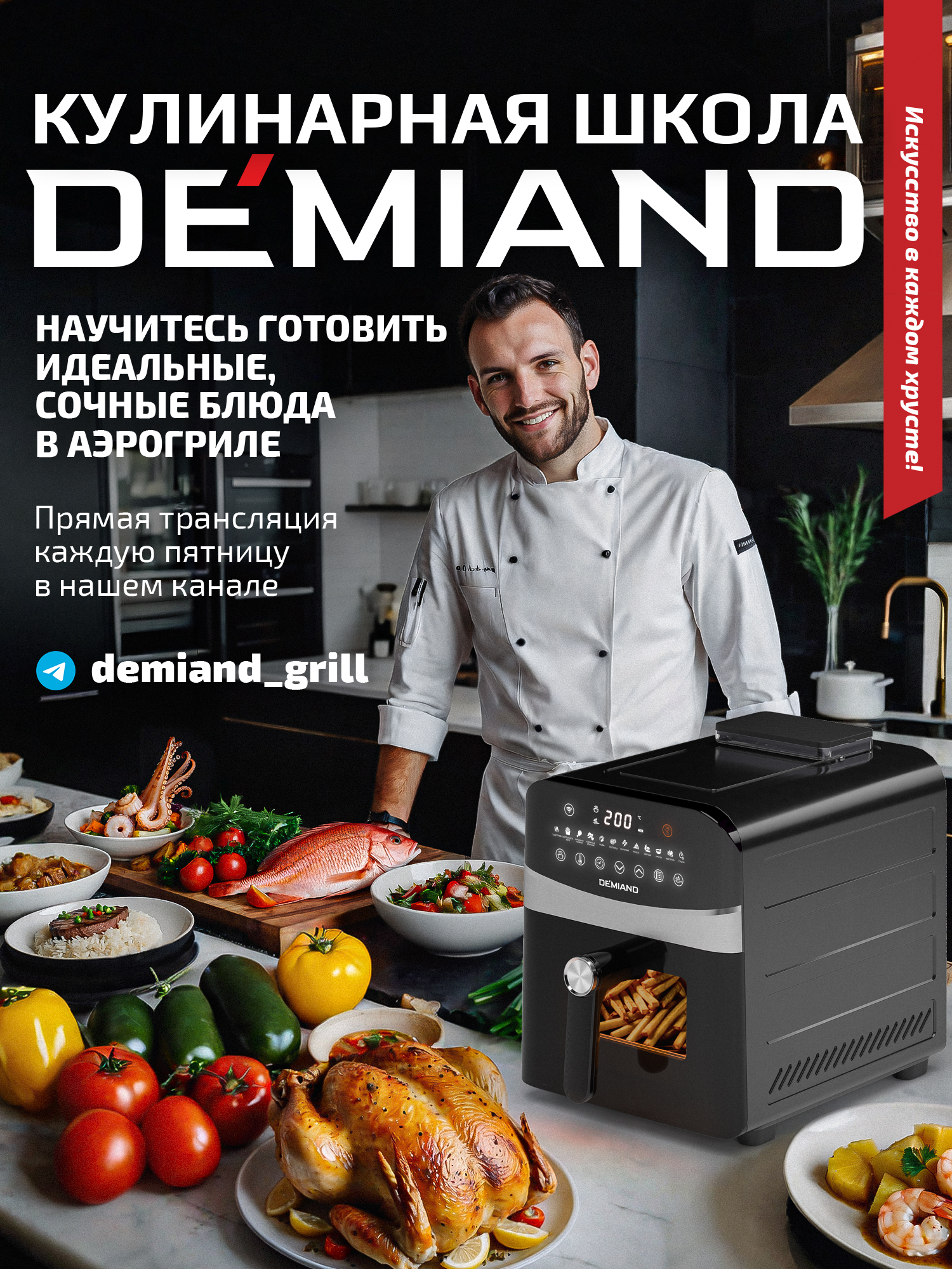 Аэрогриль DEMIAND Sanders Max c Wi-Fi 9 л - фото 7