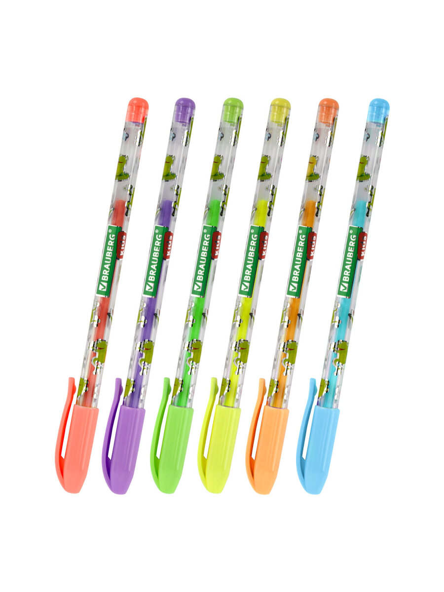 Ручка гелевая Brauberg 6 шт. - фото 11