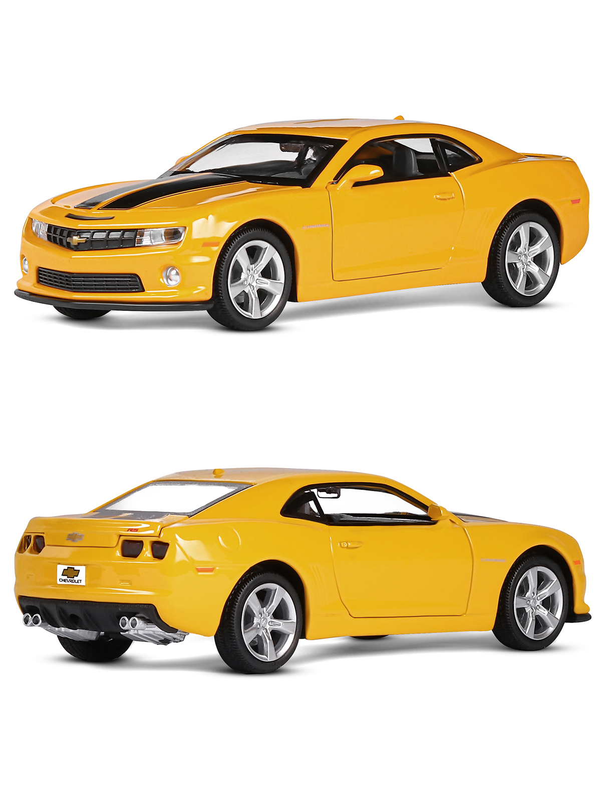Автомобиль АВТОпанорама Chevrolet Camaro SS 1:32 JB1251155 - фото 8