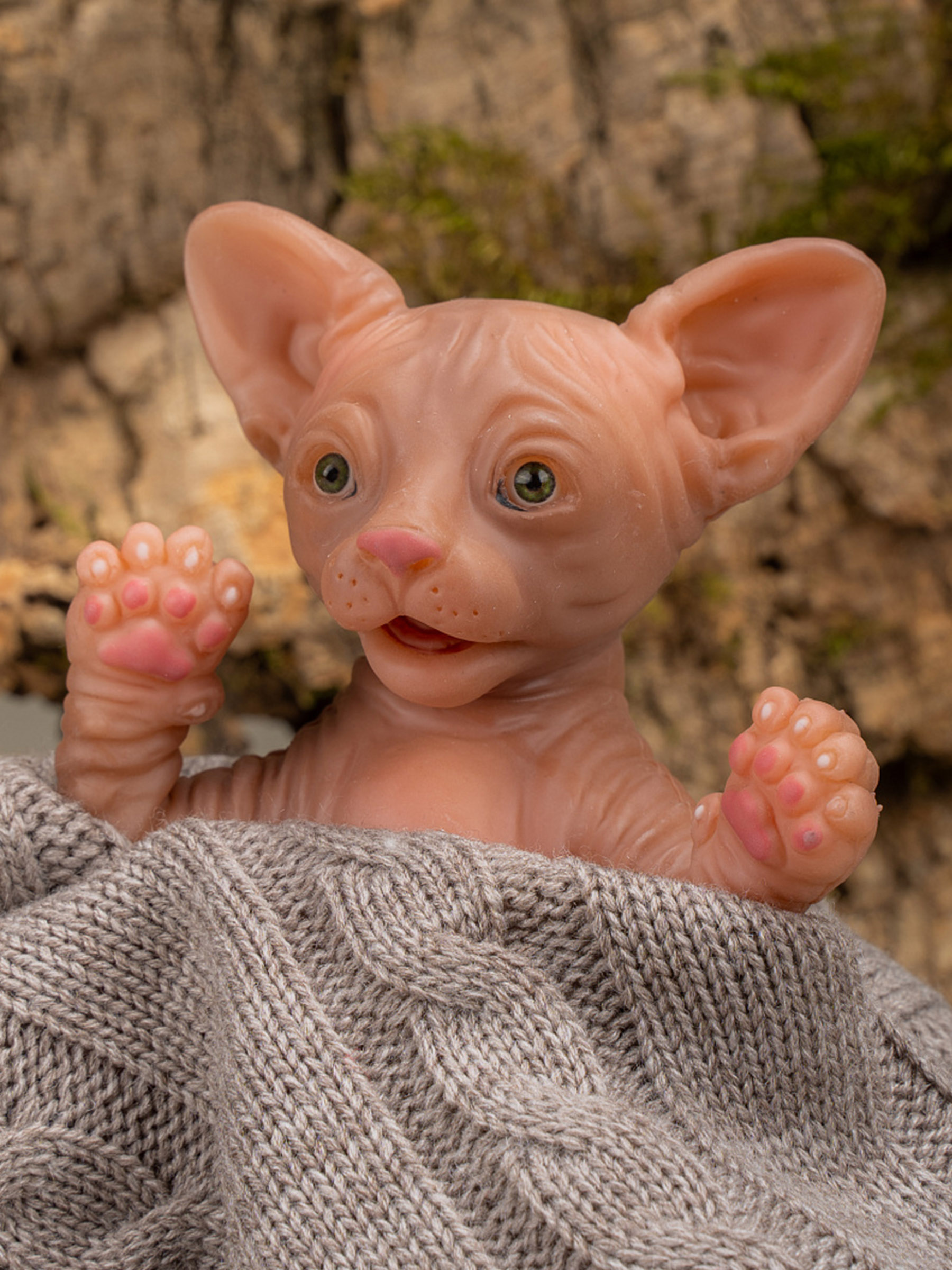 Кукла мини Magic Manufactory Magic Pets Сфинкс бежевый высота 18 см 4600840480091 - фото 3