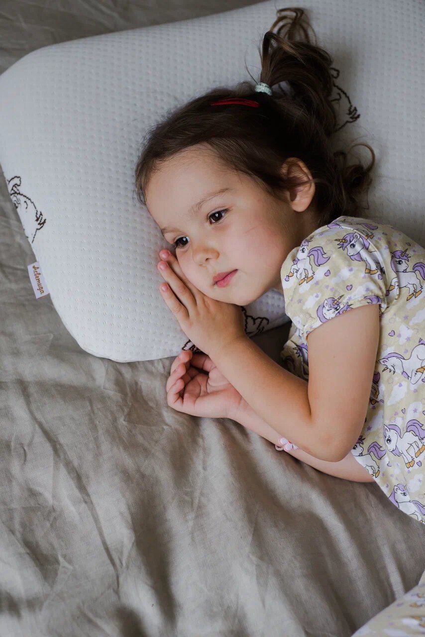 Анатомическая подушка Asvetida Kids детская 40х60 c эффектом памяти Memory Foam - фото 14