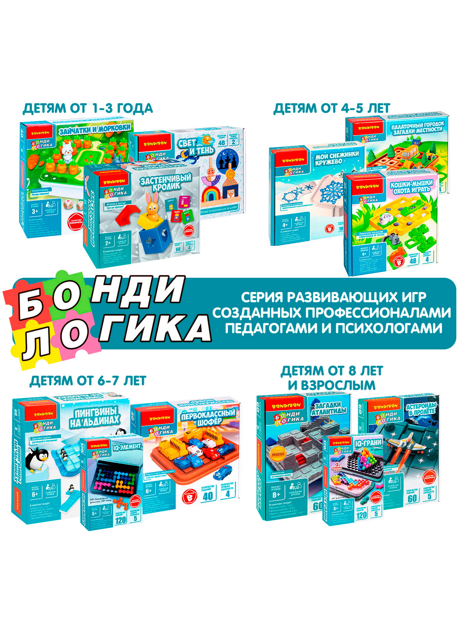 Настольная игра Bondibon головоломка IQ-Гигант - фото 8