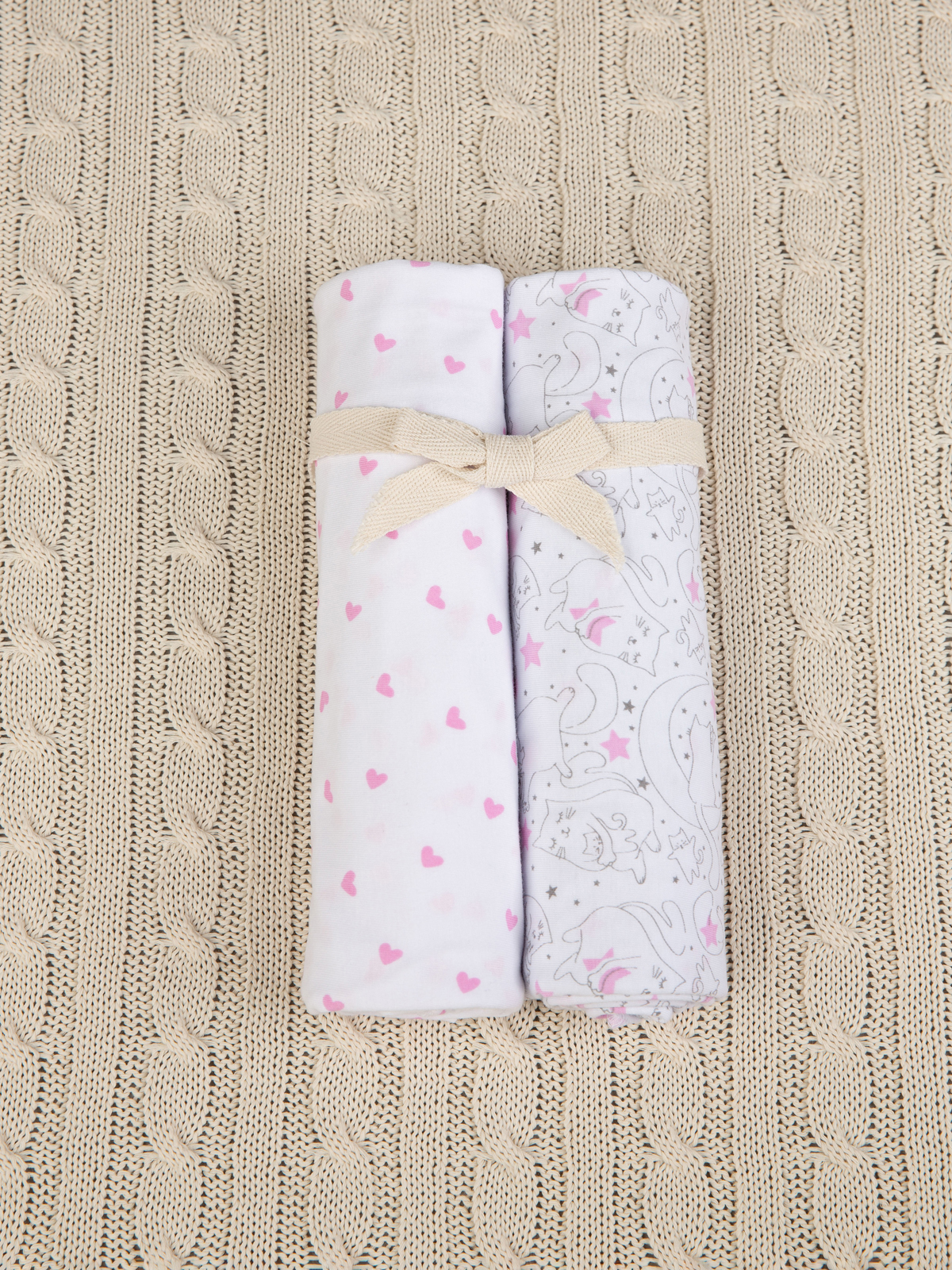 Пелёнка inlovery трикотаж 90х120 см 2 шт. - фото 15