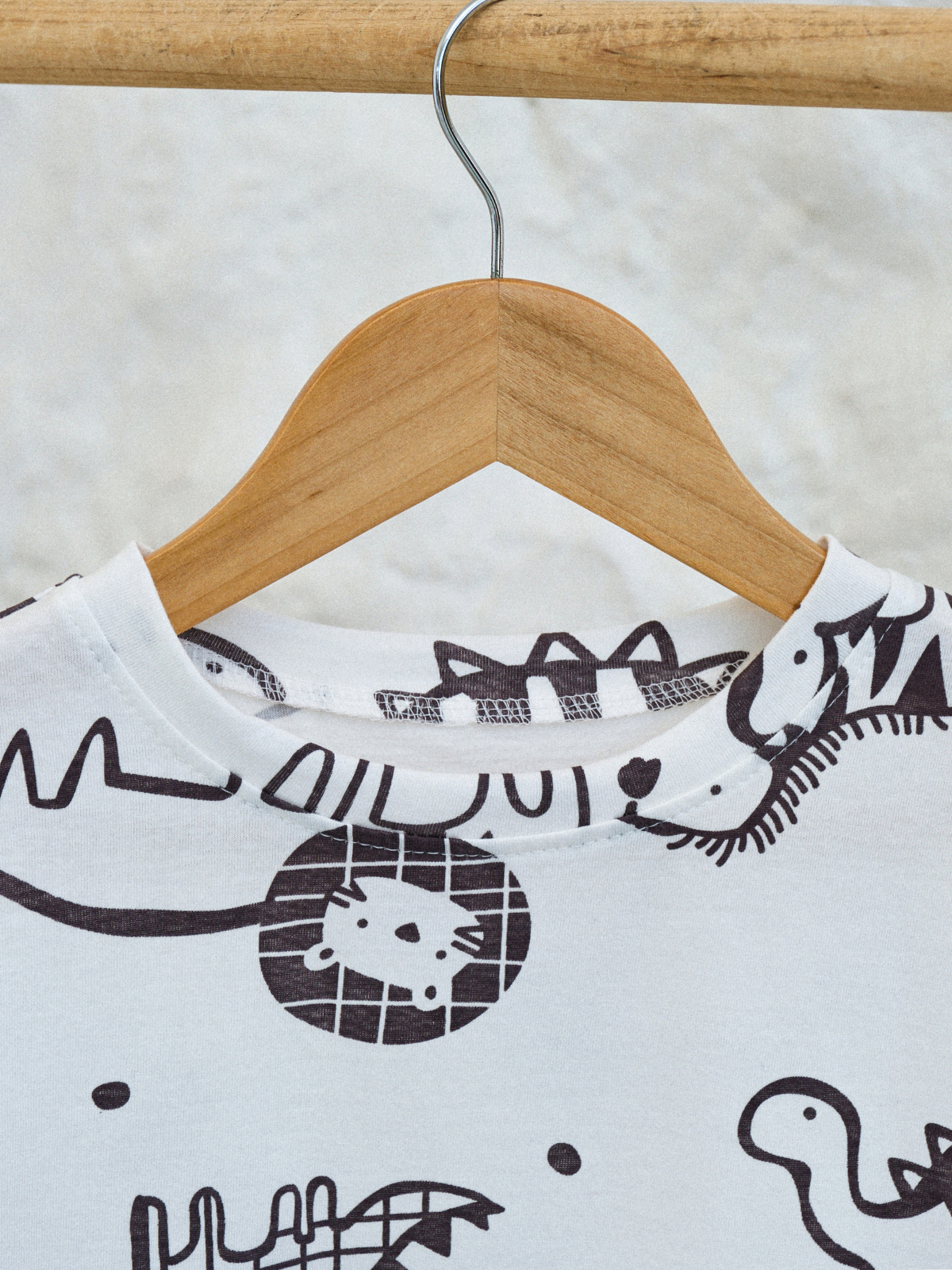 Футболка 3 шт Jelly Whale S23T01-3-Anim-Gr-Brwn - фото 11