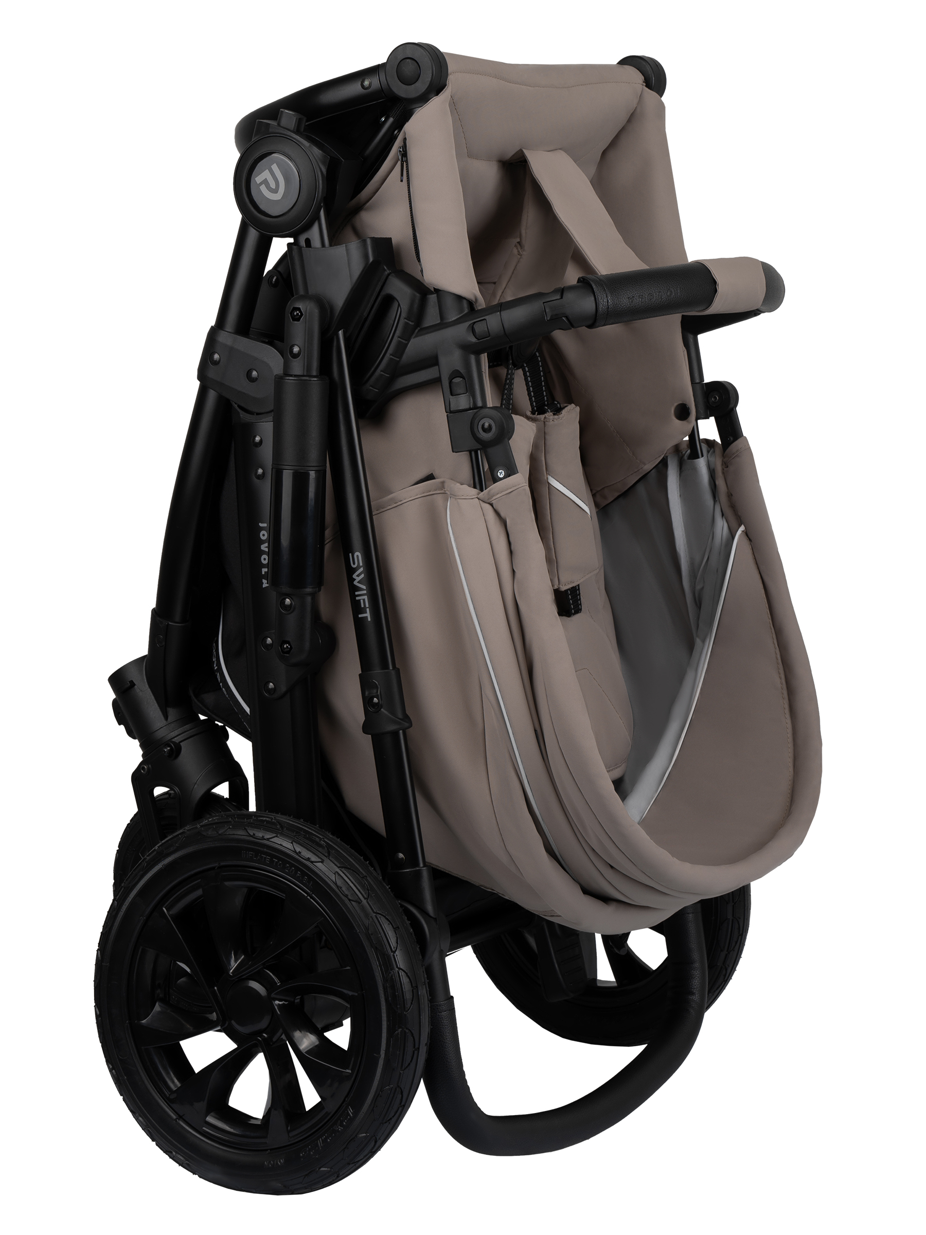 Коляска 3в1 JOVOLA Swift Plus бежевый - фото 25