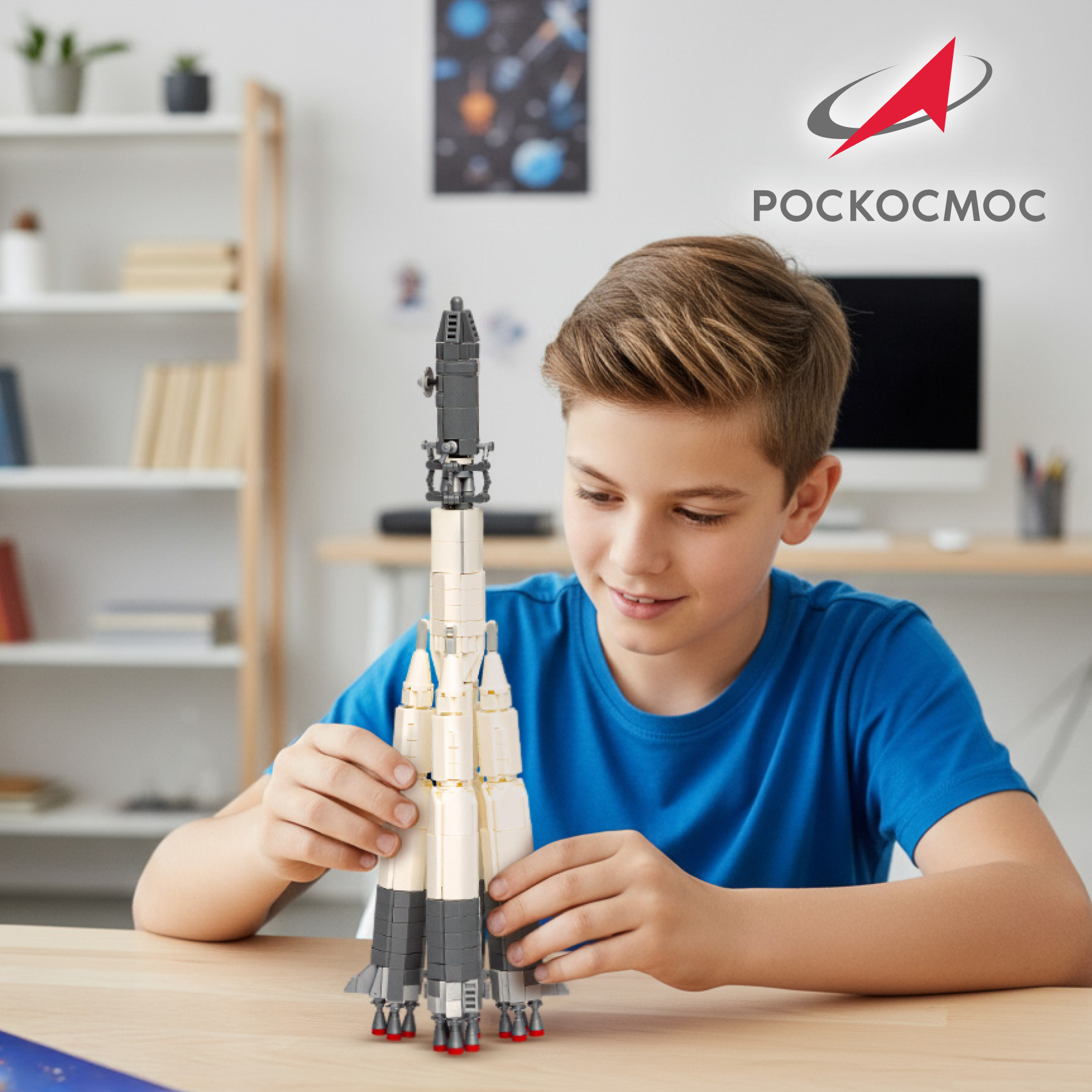 Конструктор Роскосмос Ракета-носитель Восток 785 дет. - фото 10