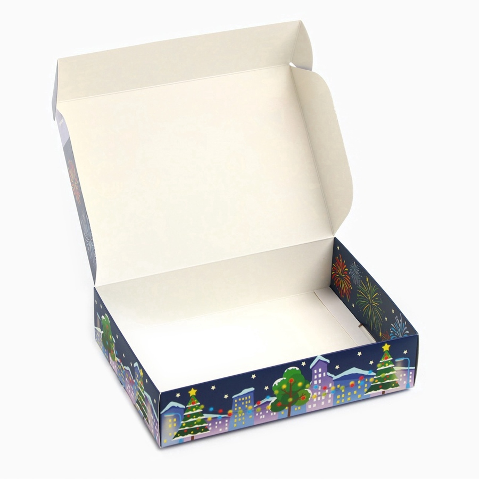 Коробка складная Синий трактор "С Новым Годом!", 21 х 15 х 5 см - фото 4