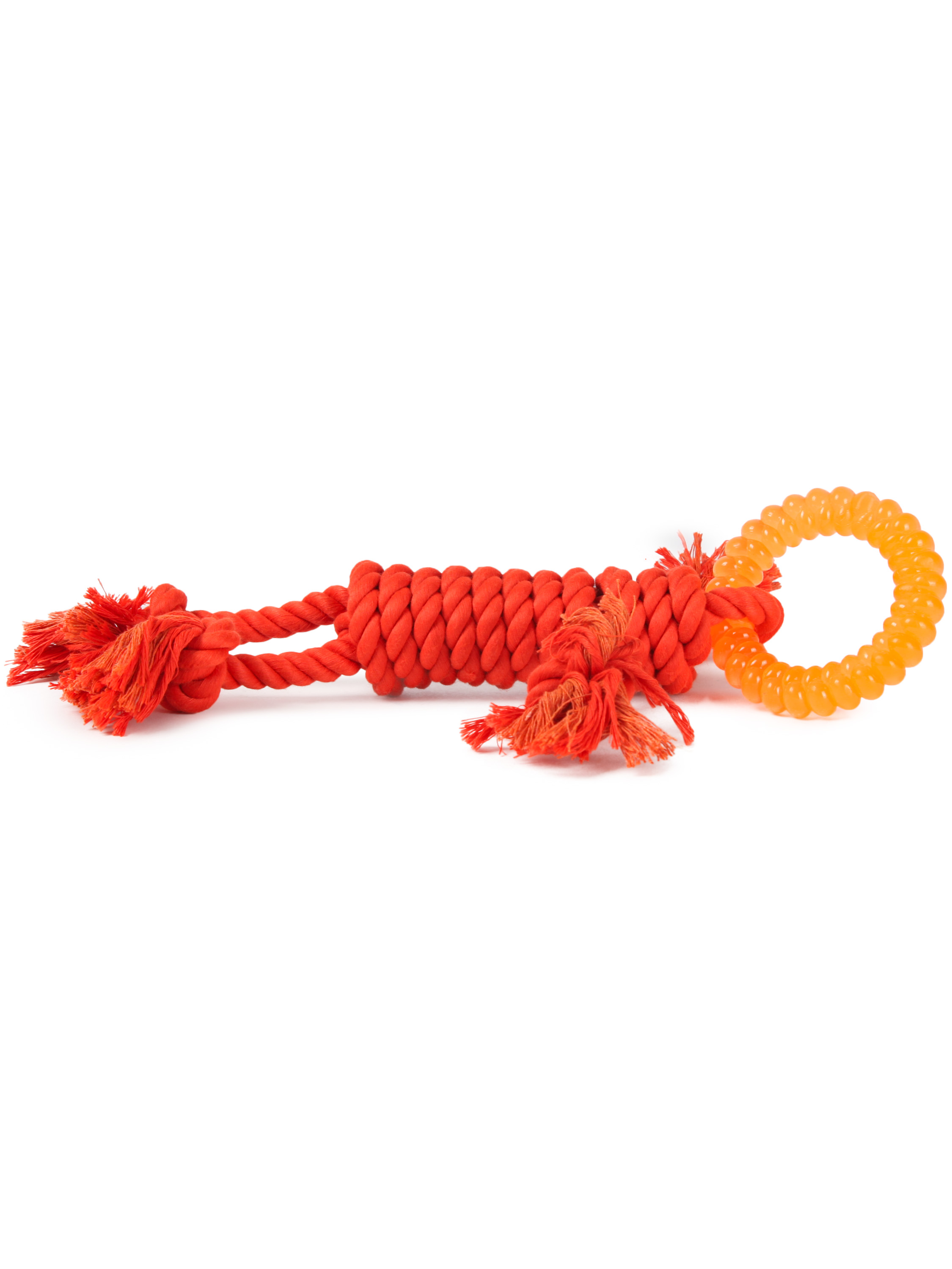 Игрушка для собак Barbaks Канатик Человечек с кольцом 30см - фото 5