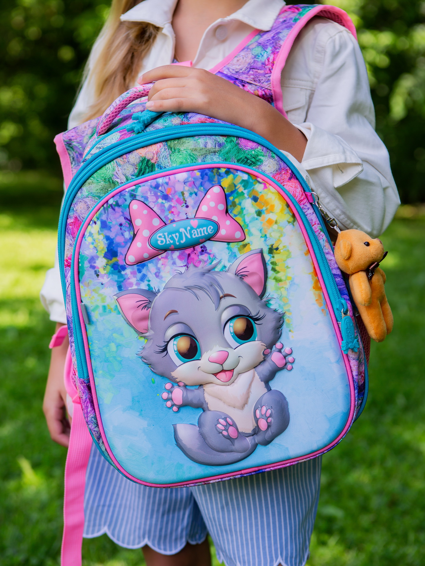 Рюкзак SkyName анатомическая спинка + брелок - фото 4