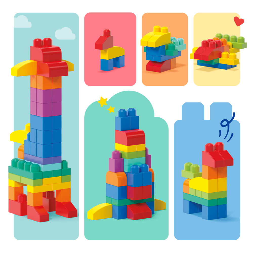 Конструктор Mega Bloks First Builders 60 дет. - фото 5