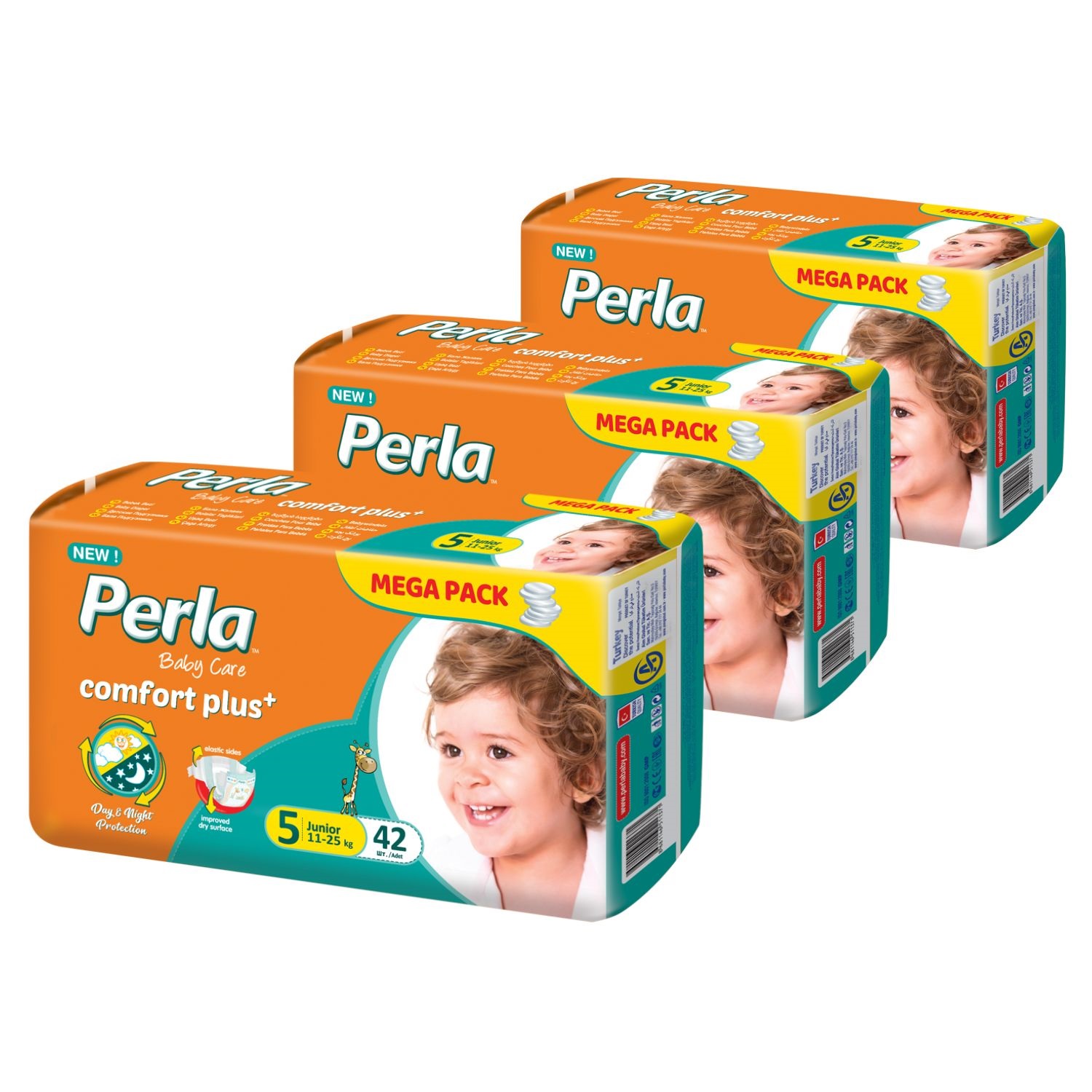 Подгузники Perla 5 126 шт. - фото 1