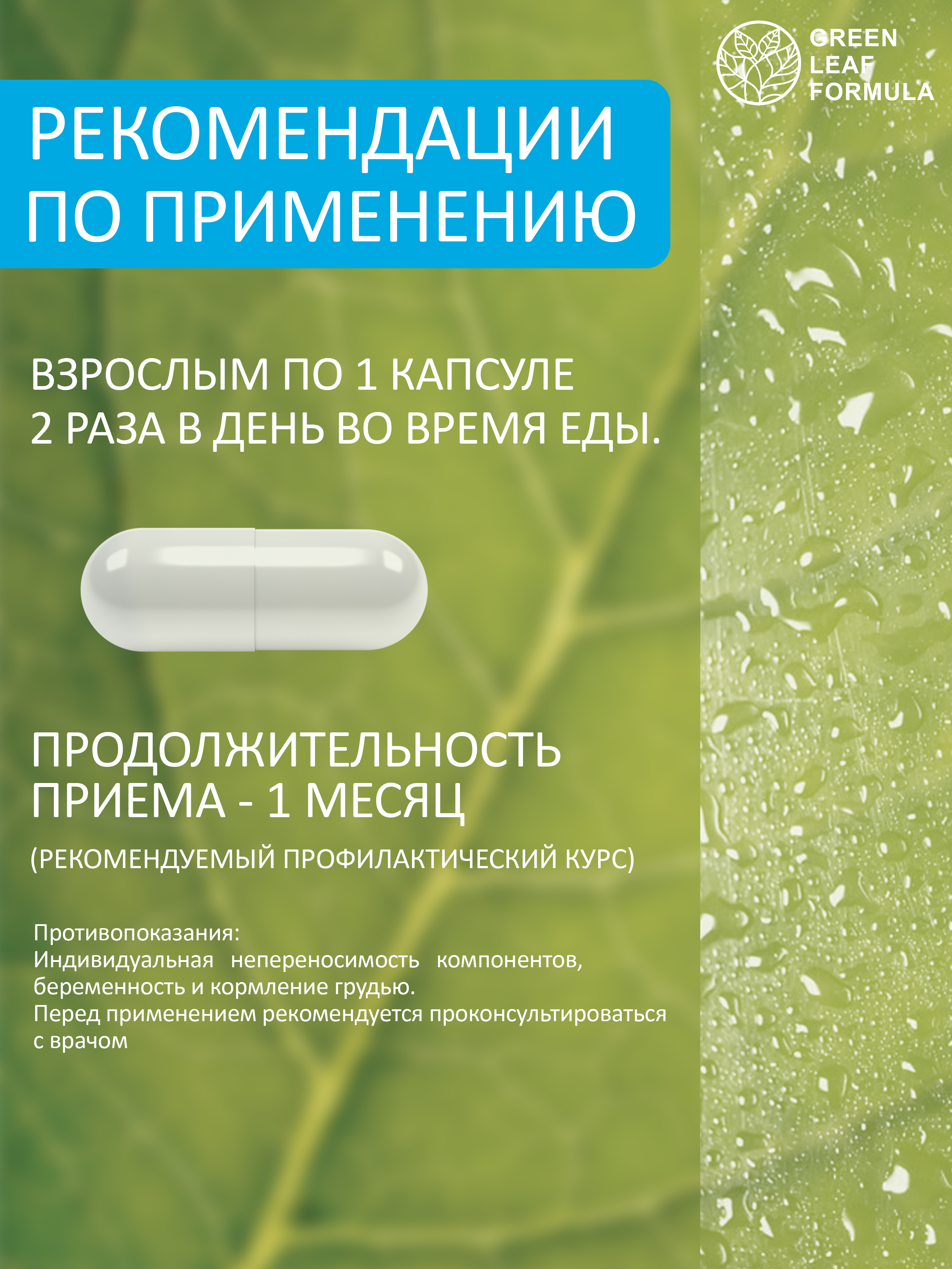 Метабиотик для кишечника Green Leaf Formula ферменты для пищеварения L-карнитин для сжигания жира для иммунитета - фото 9