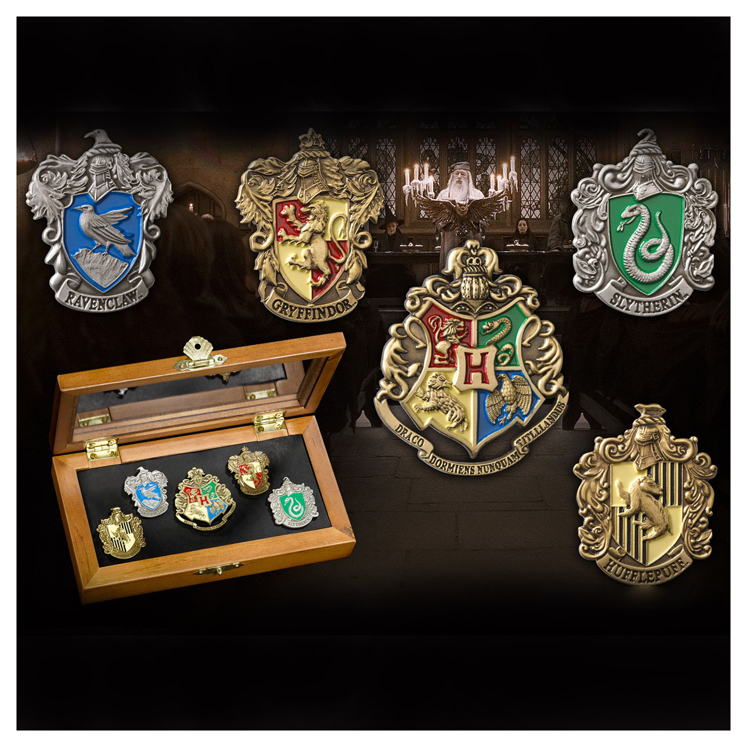 Значок Harry Potter Гербы 5 шт. - фото 4