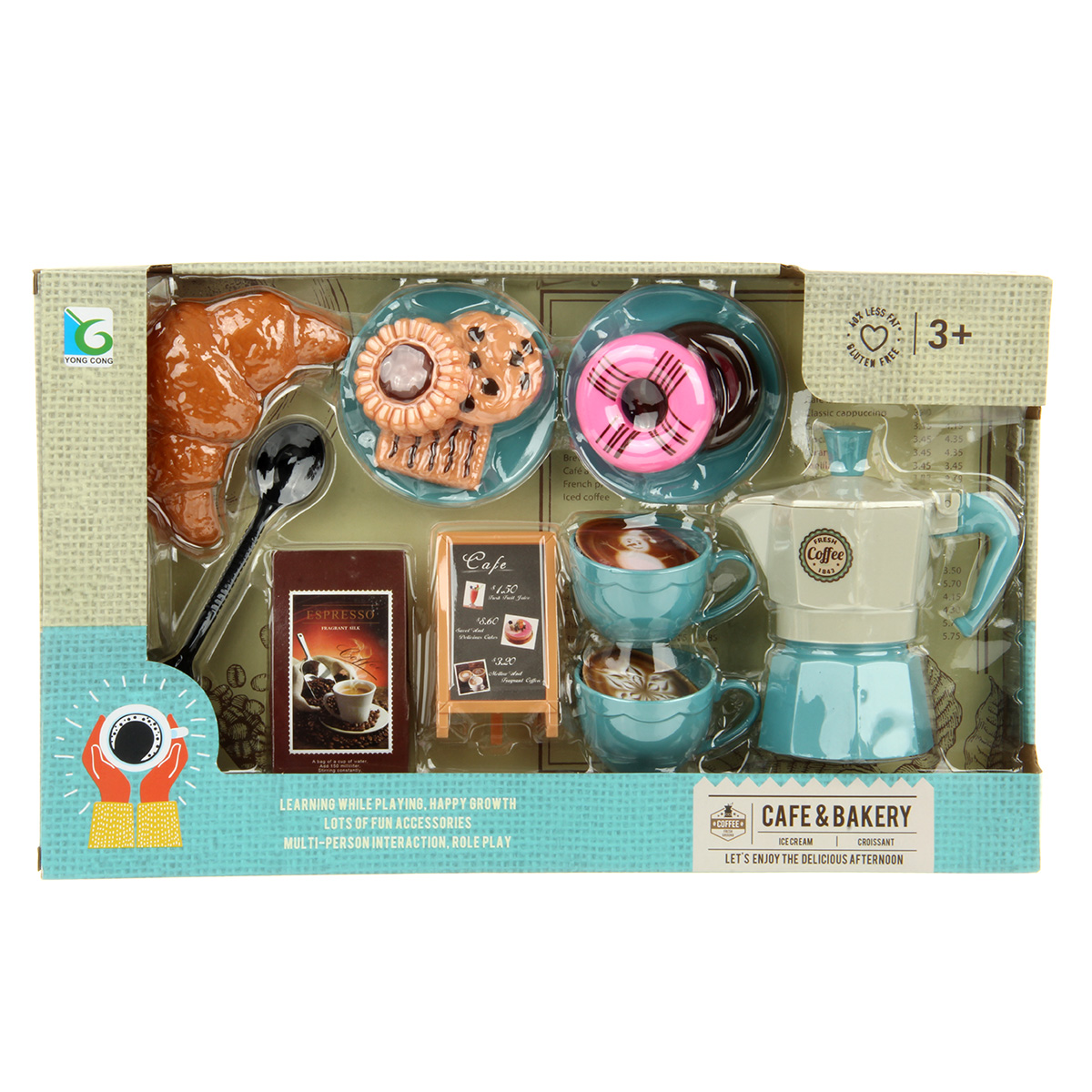Игровой набор Veld Co тележки и корзинки, прилавок, касса, продукты - фото 2