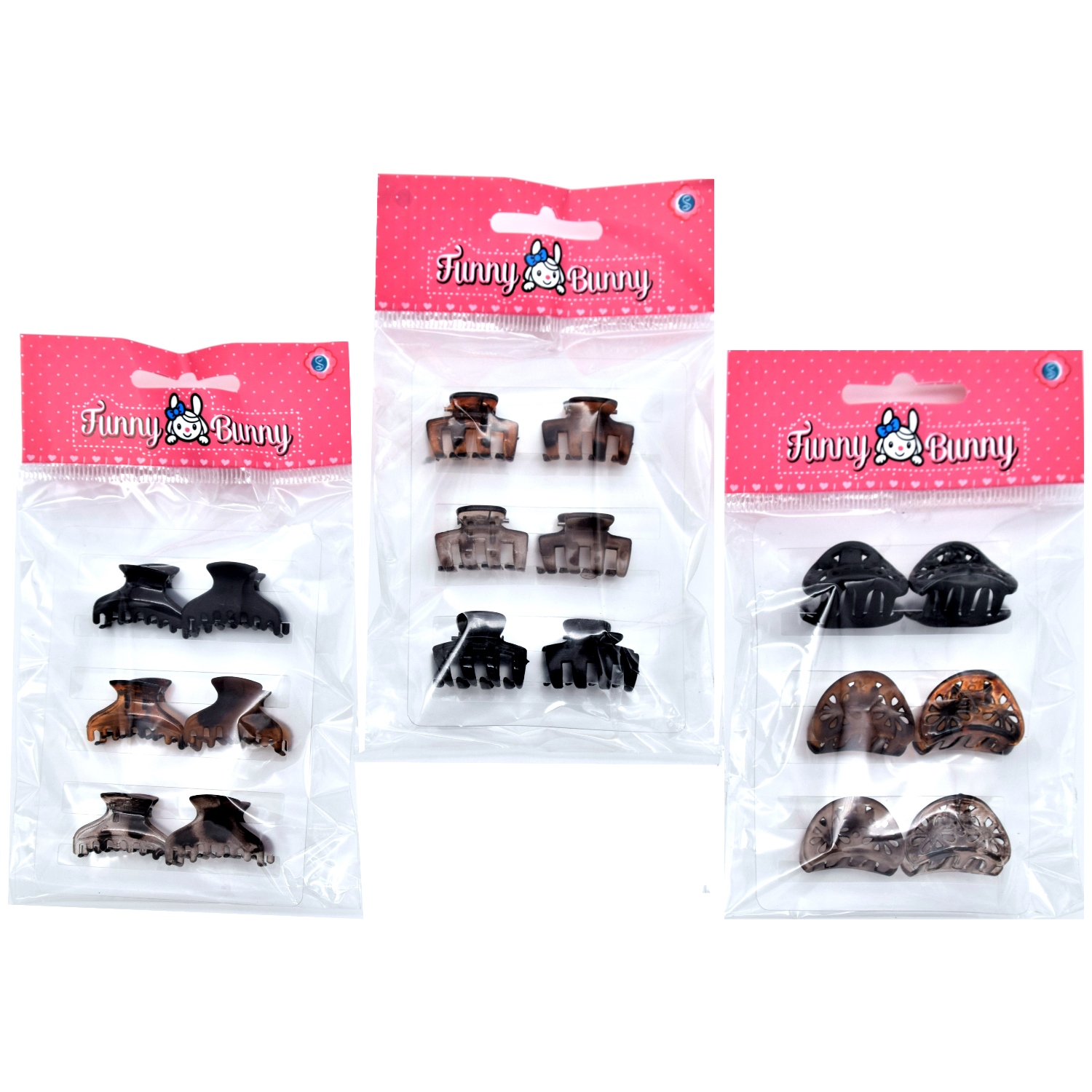 Изображение товара Заколки FUNNY BUNNY 6 шт. для легко фиксации прически