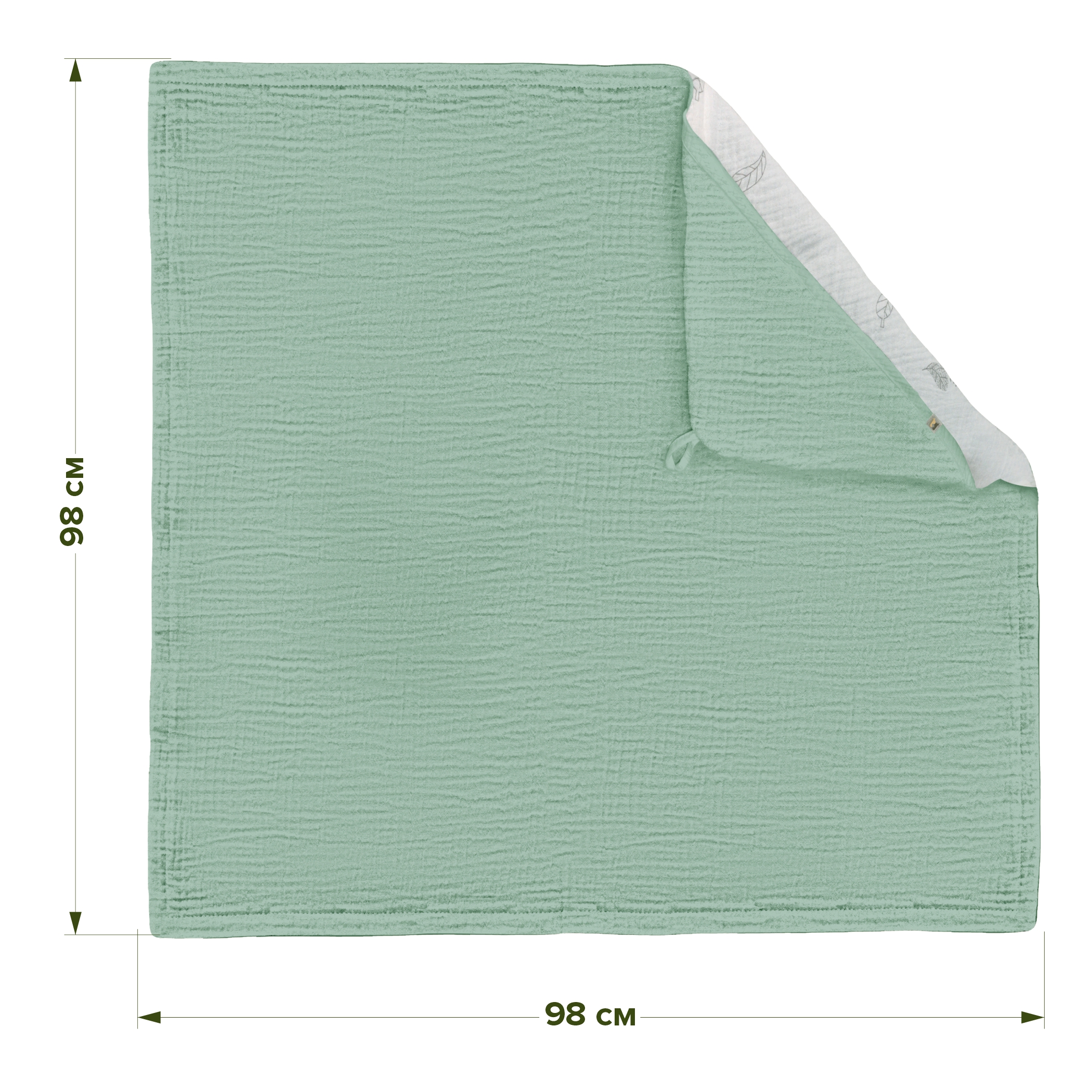 Полотенце уголок Фабрика Бамбук с капюшоном (уголком) 98 x 98 см - фото 3