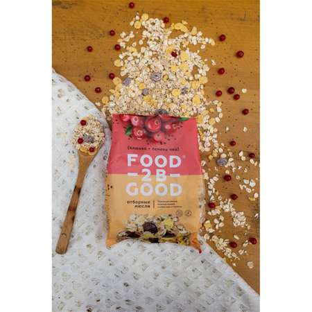 Мюсли Food 2 Be Good клюква-семена чиа 300г