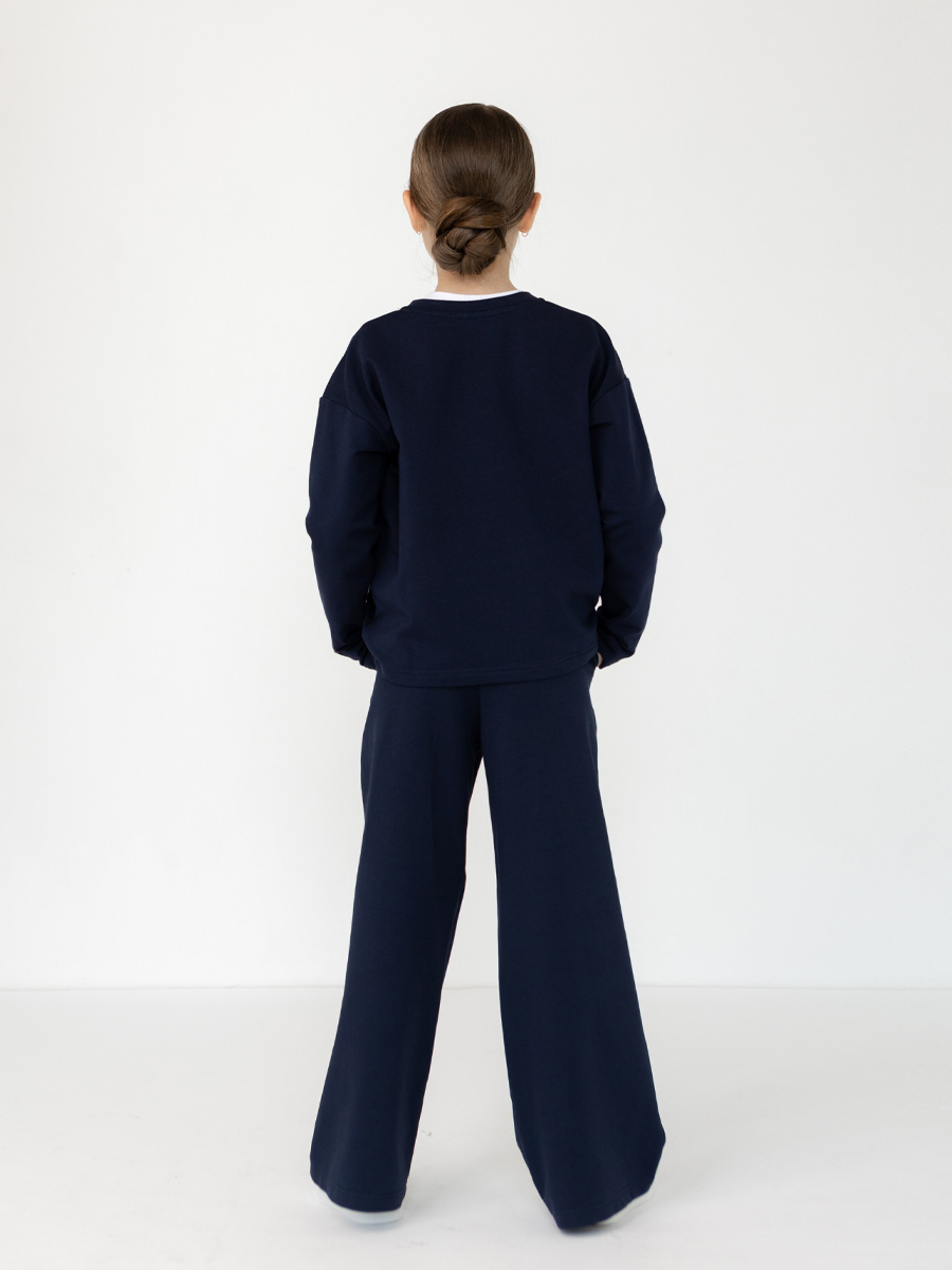 Свитшот и брюки LELUkids LT0401_синий - фото 12