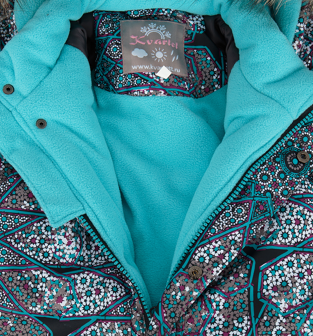 Комбинезон Kvartet 643 серо-бирюза - фото 4