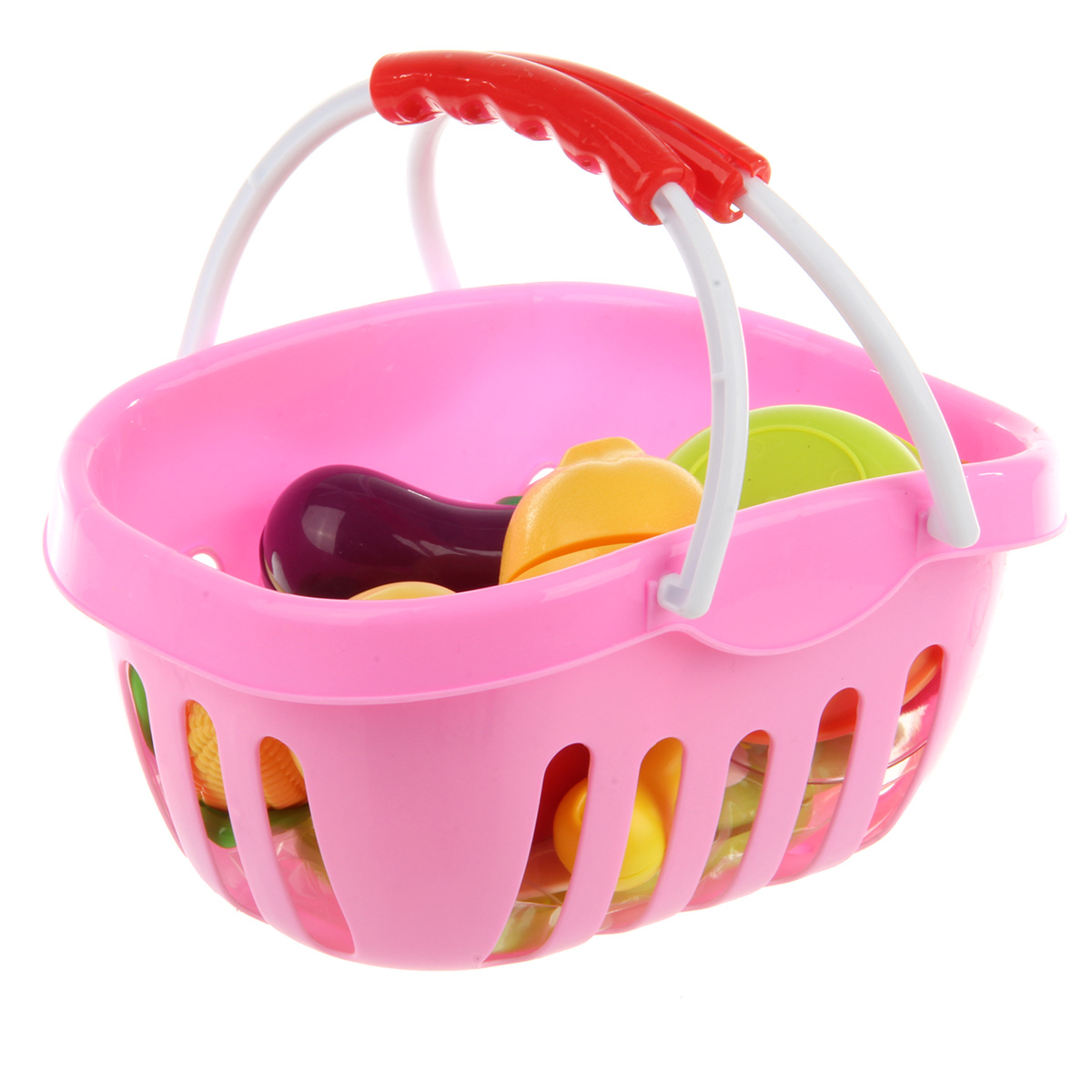 Игровой набор Veld Co тележки и корзинки, прилавок, касса, продукты - фото 1