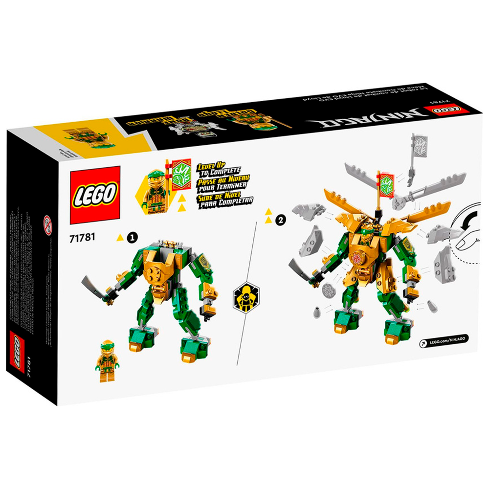 Конструктор LEGO NINJAGO Битва роботов ЭВО Ллойда блочный - фото 3