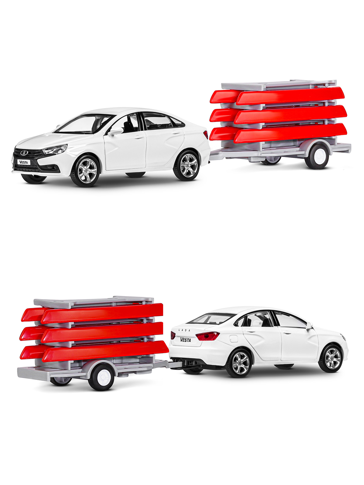 Автомобиль АВТОпанорама LADA Vesta 1:43 JB1251623 - фото 9