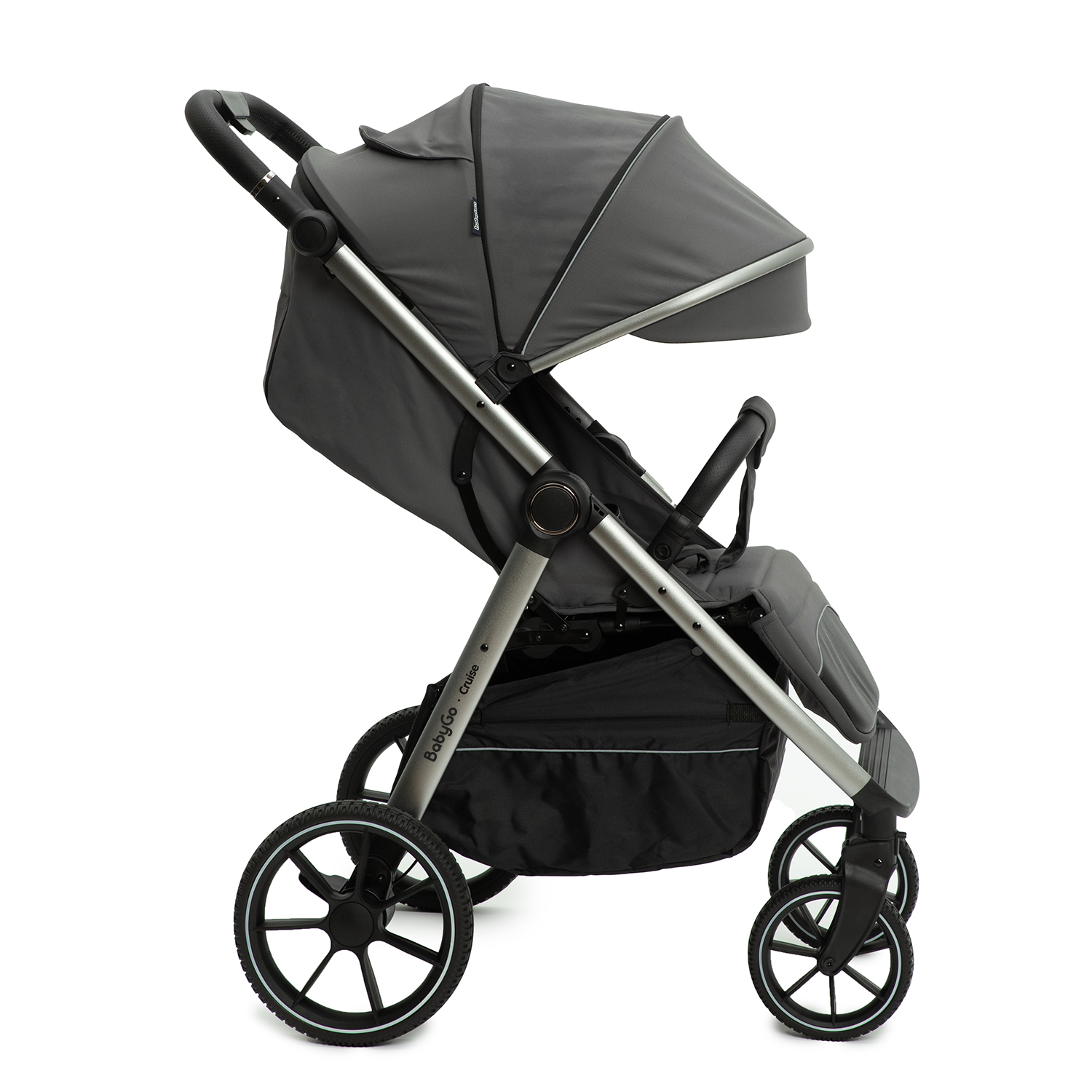 Коляска прогулочная BabyGo Cruise New серый - фото 13