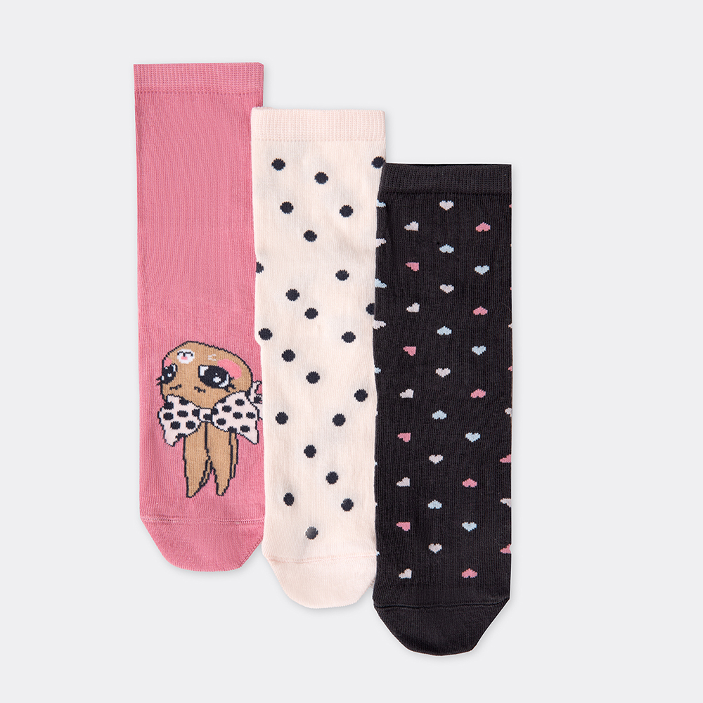 Носки 3 пары Mark Formelle (Марк Формэль) 430A-2222/зефирный/графитовый/пурпурный - фото 2