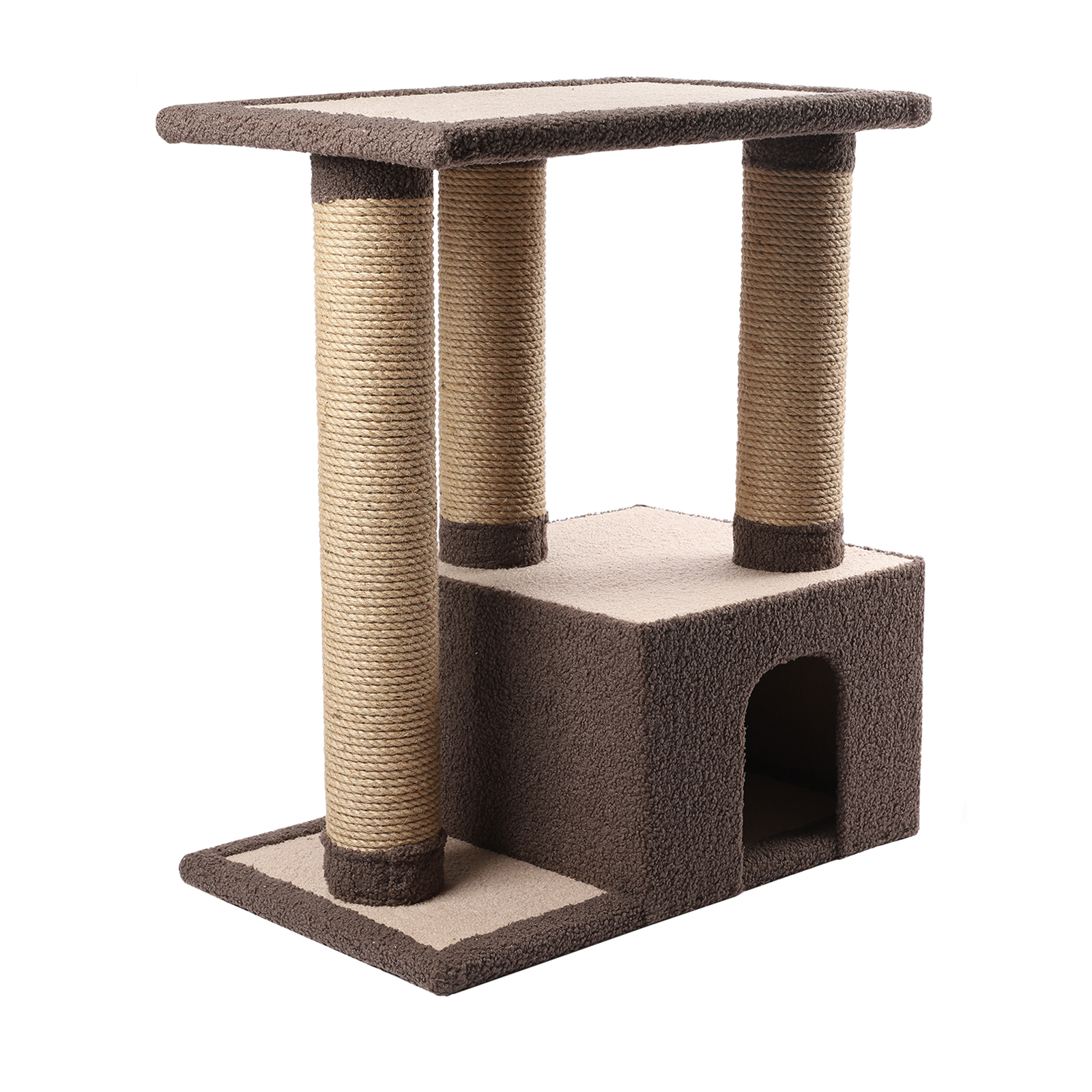 Когтеточка-комплекс для кошек Gamma Каштан 68*57.5*35.5см - фото 1
