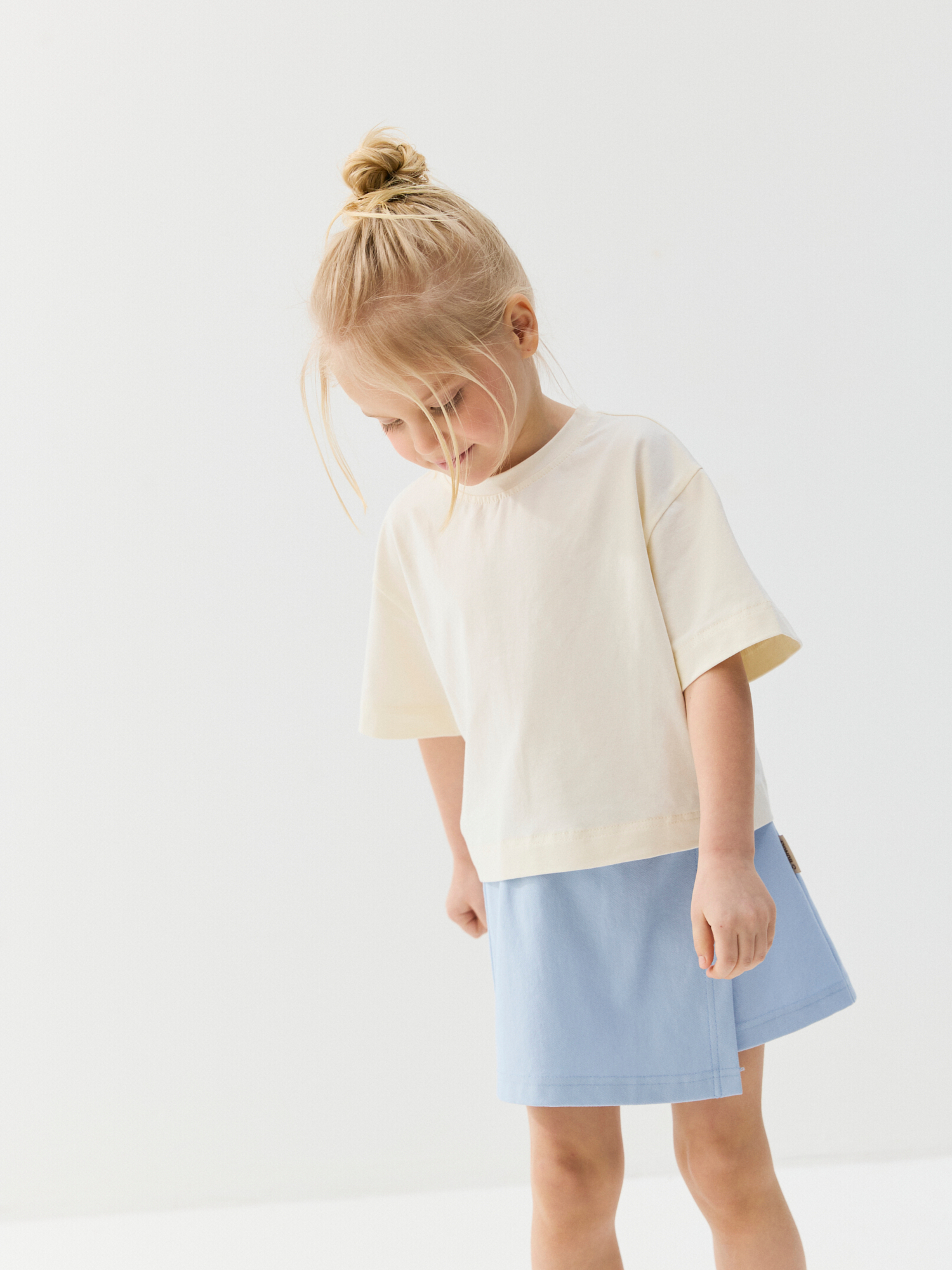 Юбка-шорты BUNGLY 1R9807/Светлыйденим - фото 4