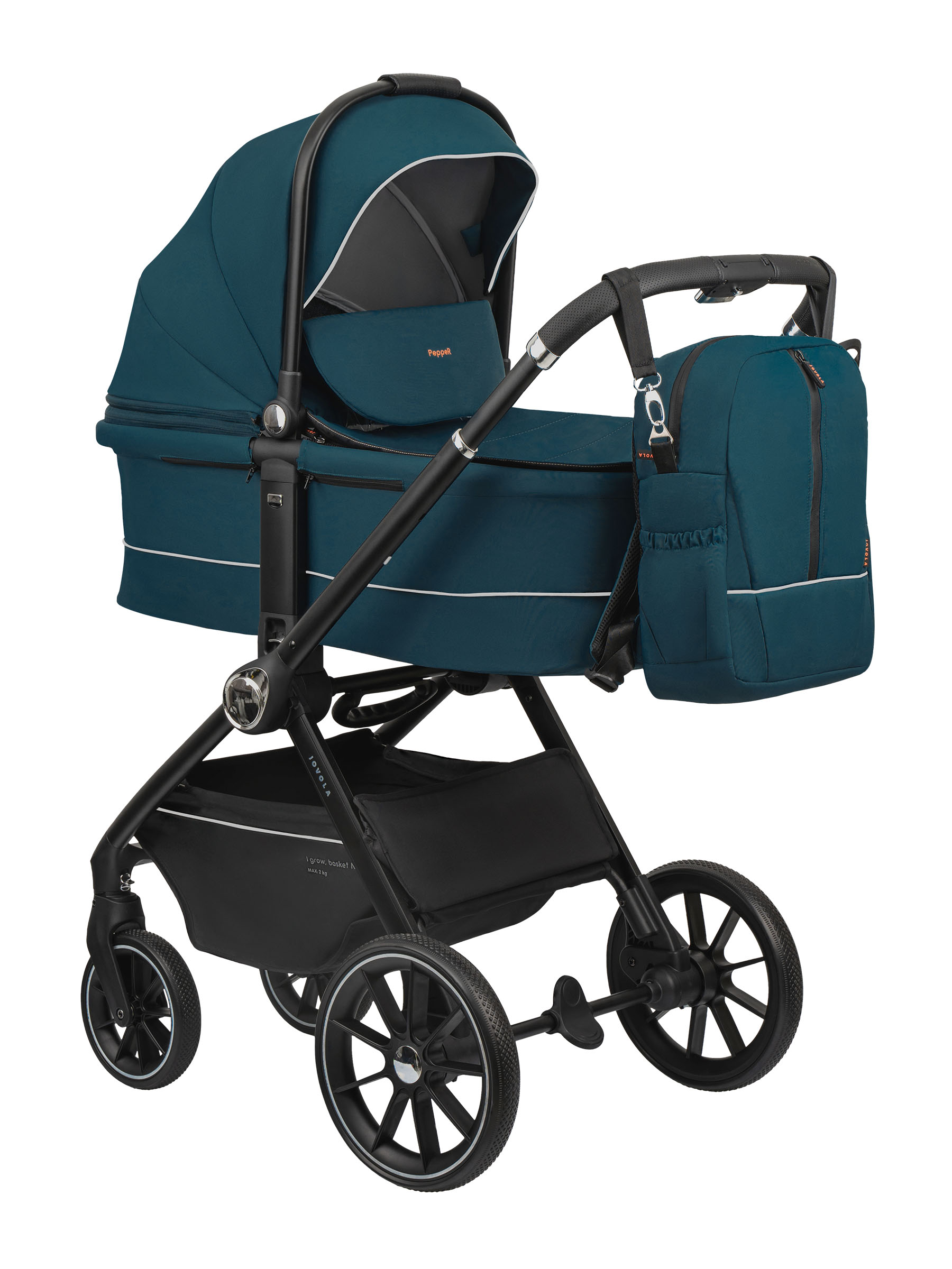 Коляска 3в1 JOVOLA Pepper 3в1 зеленый - фото 14