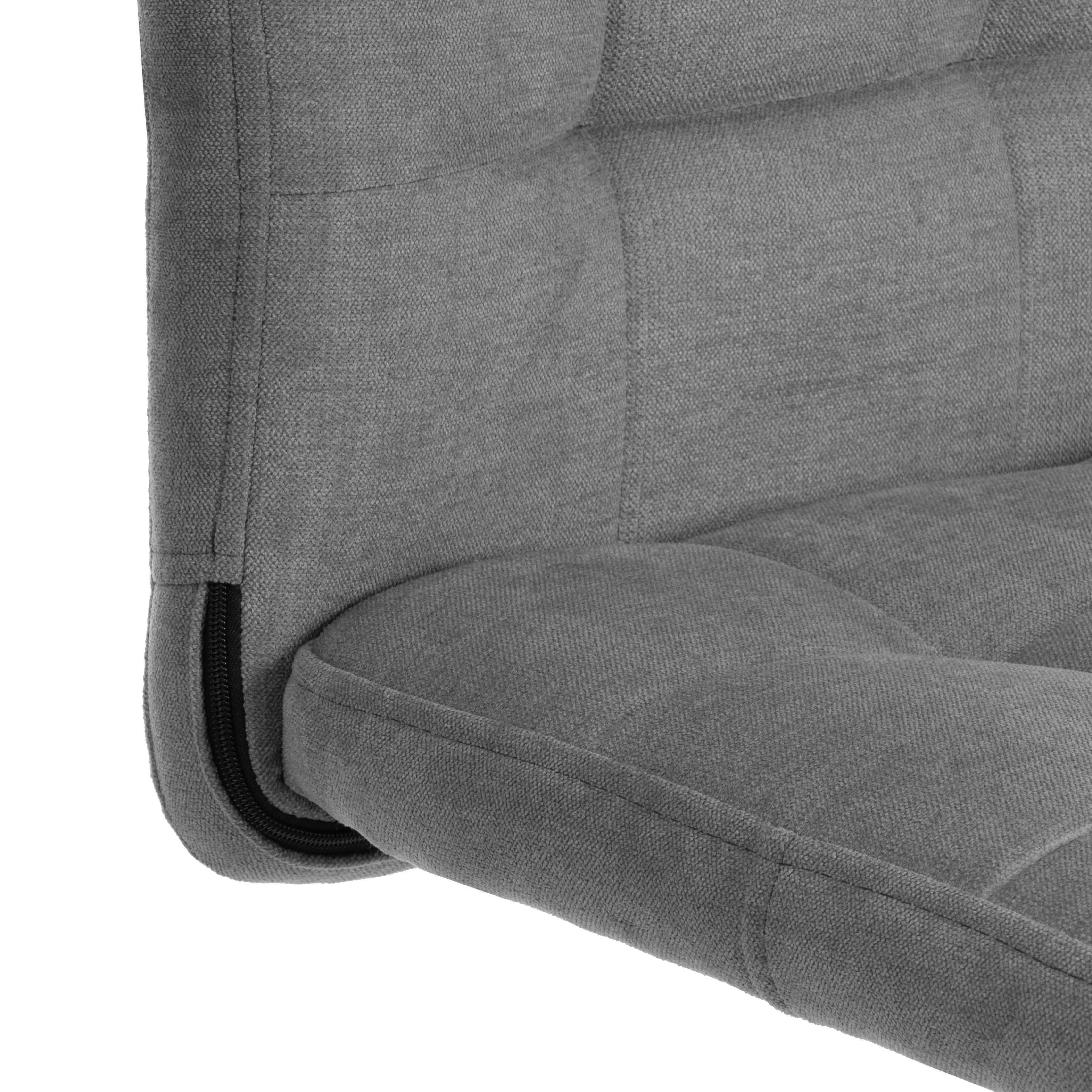 Компьютерное кресло TETCHAIR FIESTA metalBL, ткань, серый - фото 6