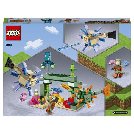 Конструктор LEGO Minecraft Битва со стражем блочный
