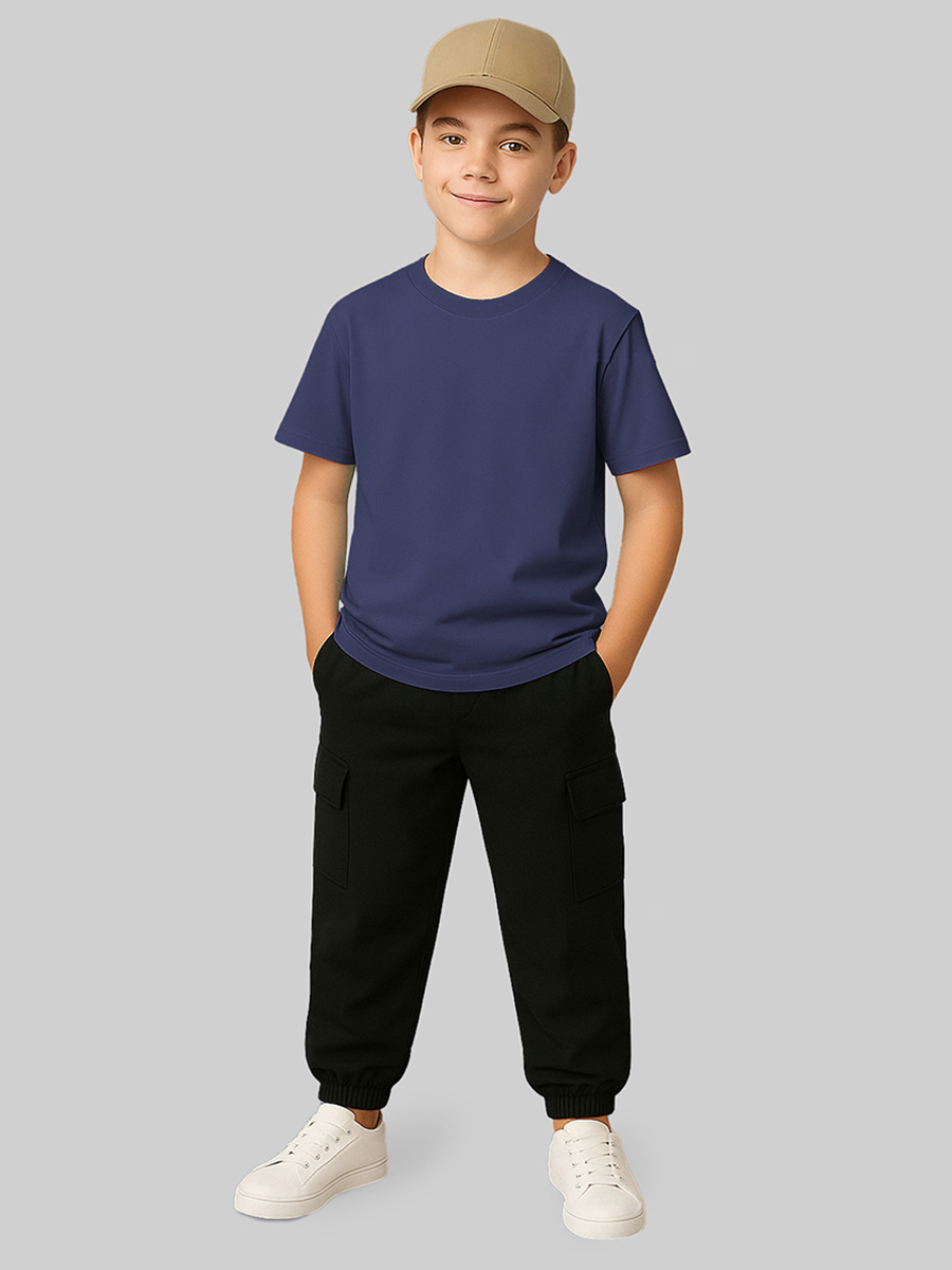 Футболка 3 шт HappyFox HF5501N3джинс.хаки.песочный - фото 5