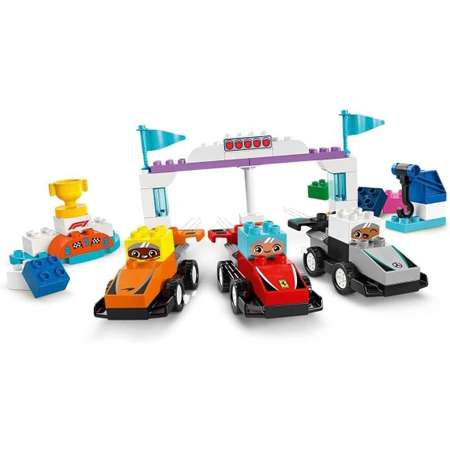 Конструктор LEGO DUPLO Гоночные автомобили Формулы блочный