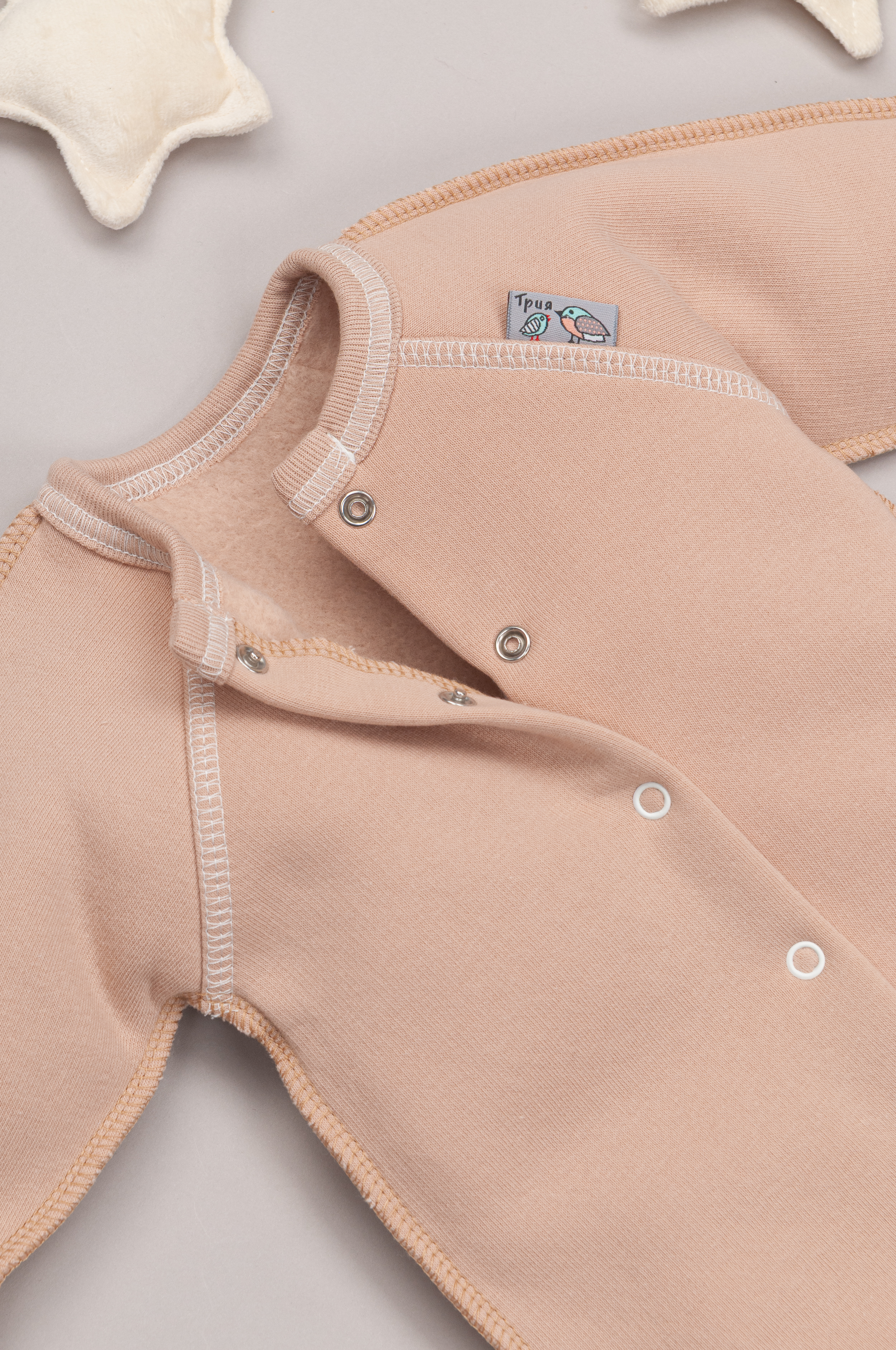 Комбинезон ТРИЯ 1131 футер 3-х нитка св бежевый - фото 5