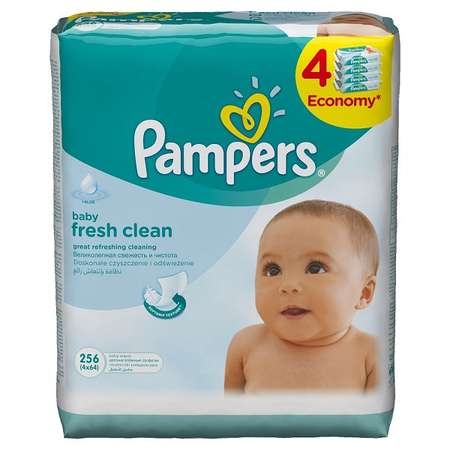 Влажные салфетки Pampers Fresh Clean 4 упак. 64 шт.