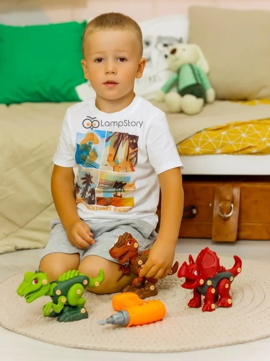Конструктор LampStory Динозавры 101 дет. - фото 10