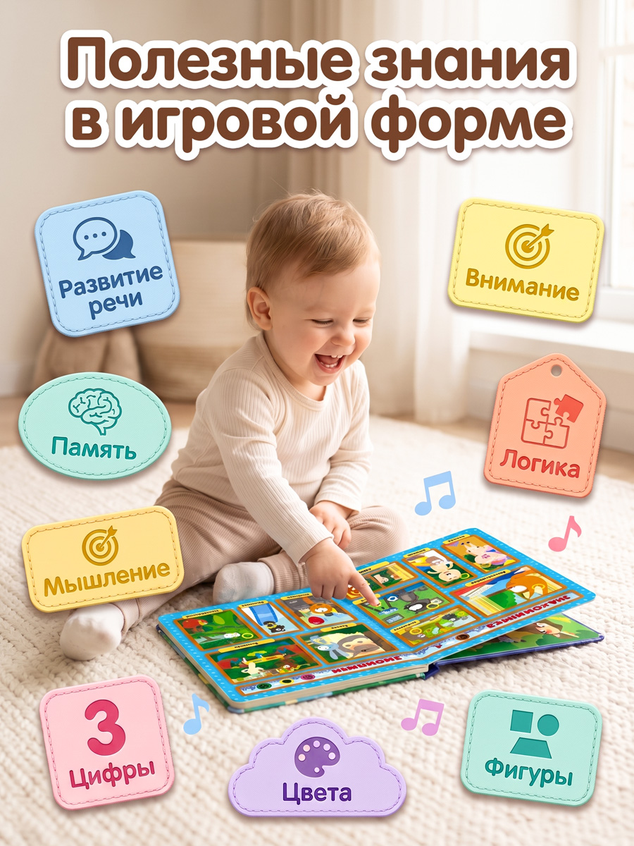 Говорящая книга нажималка Super01 от котенок Котэ - фото 6