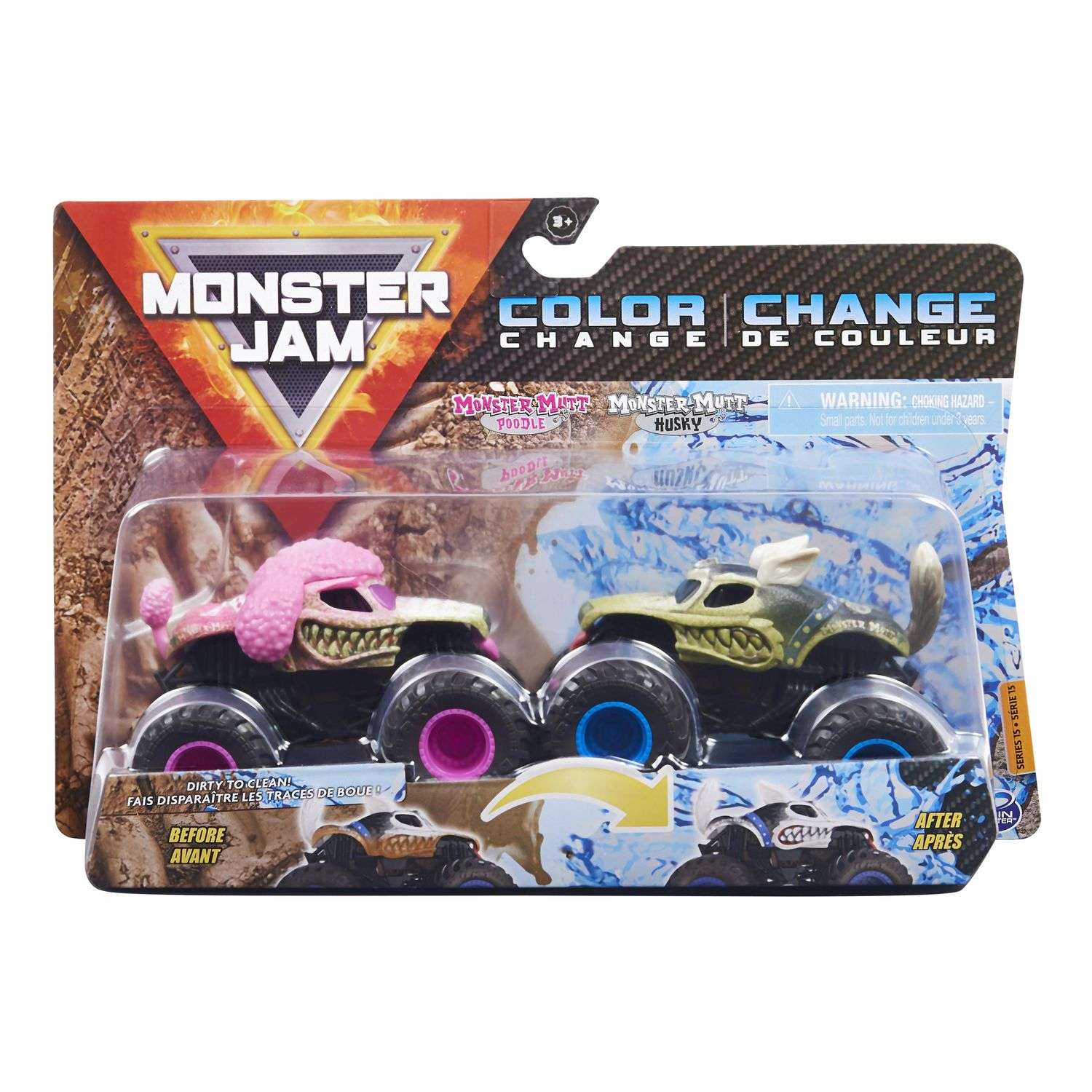 Автомобиль Monster Jam Poodle Vs Husky 1:64 6044943 - фото 2