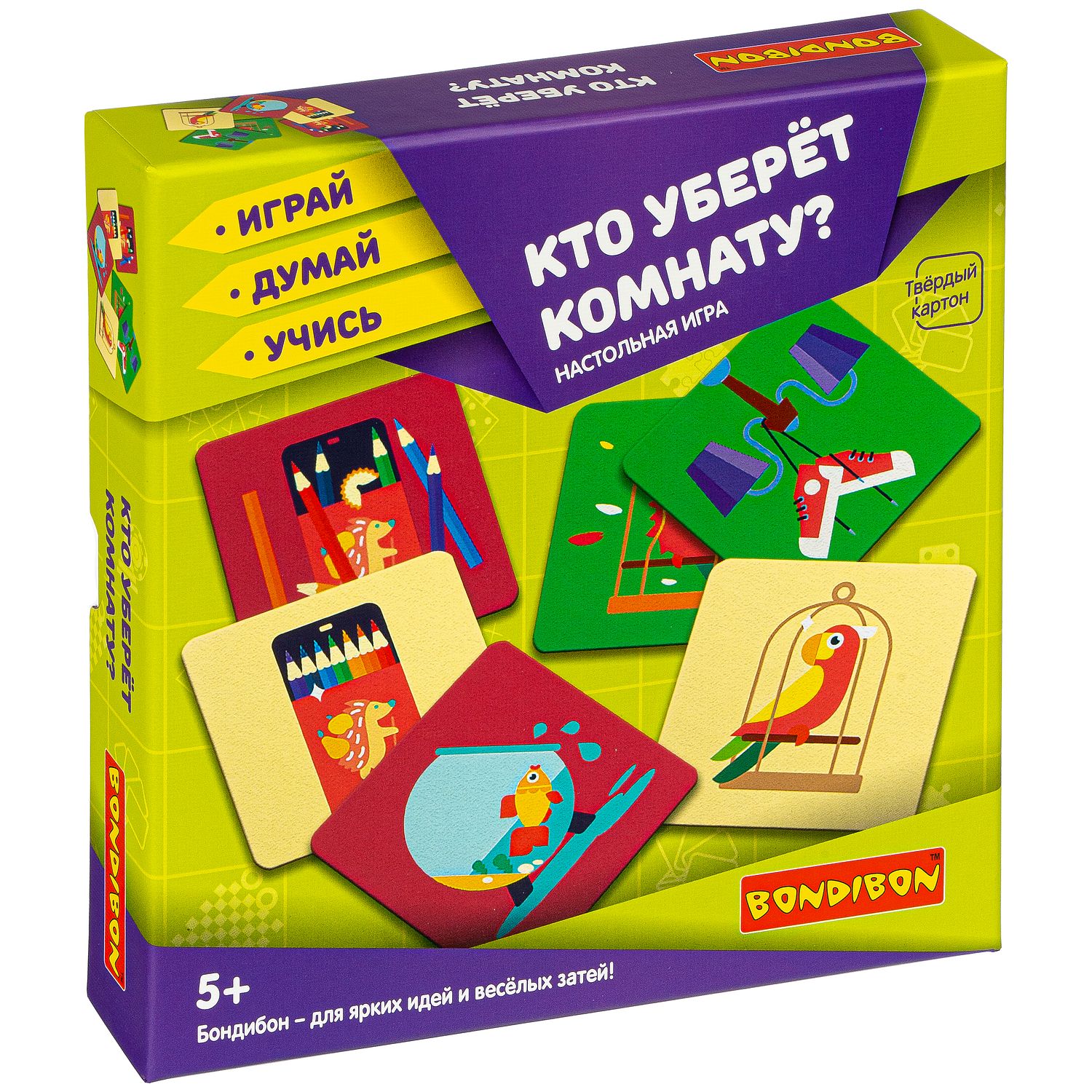 Настольная игра Bondibon карточная Кто уберет комнату - фото 2