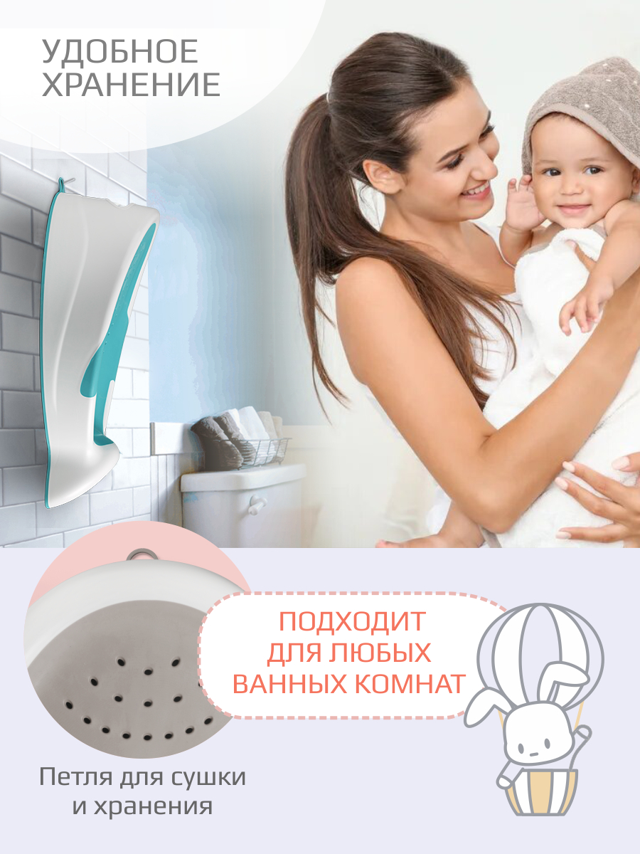 Горка для купания KidWick Рыбка серый - фото 6