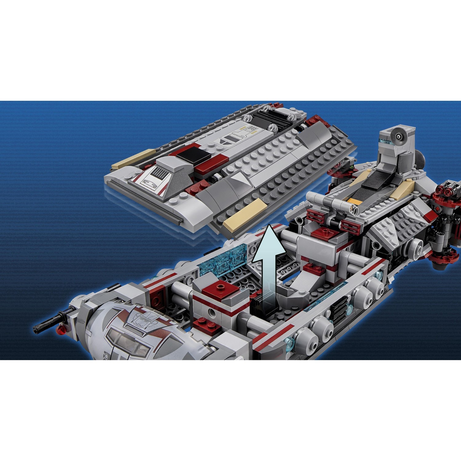 Конструктор LEGO Star Wars Боевой фрегат Повстанцев блочный - фото 8