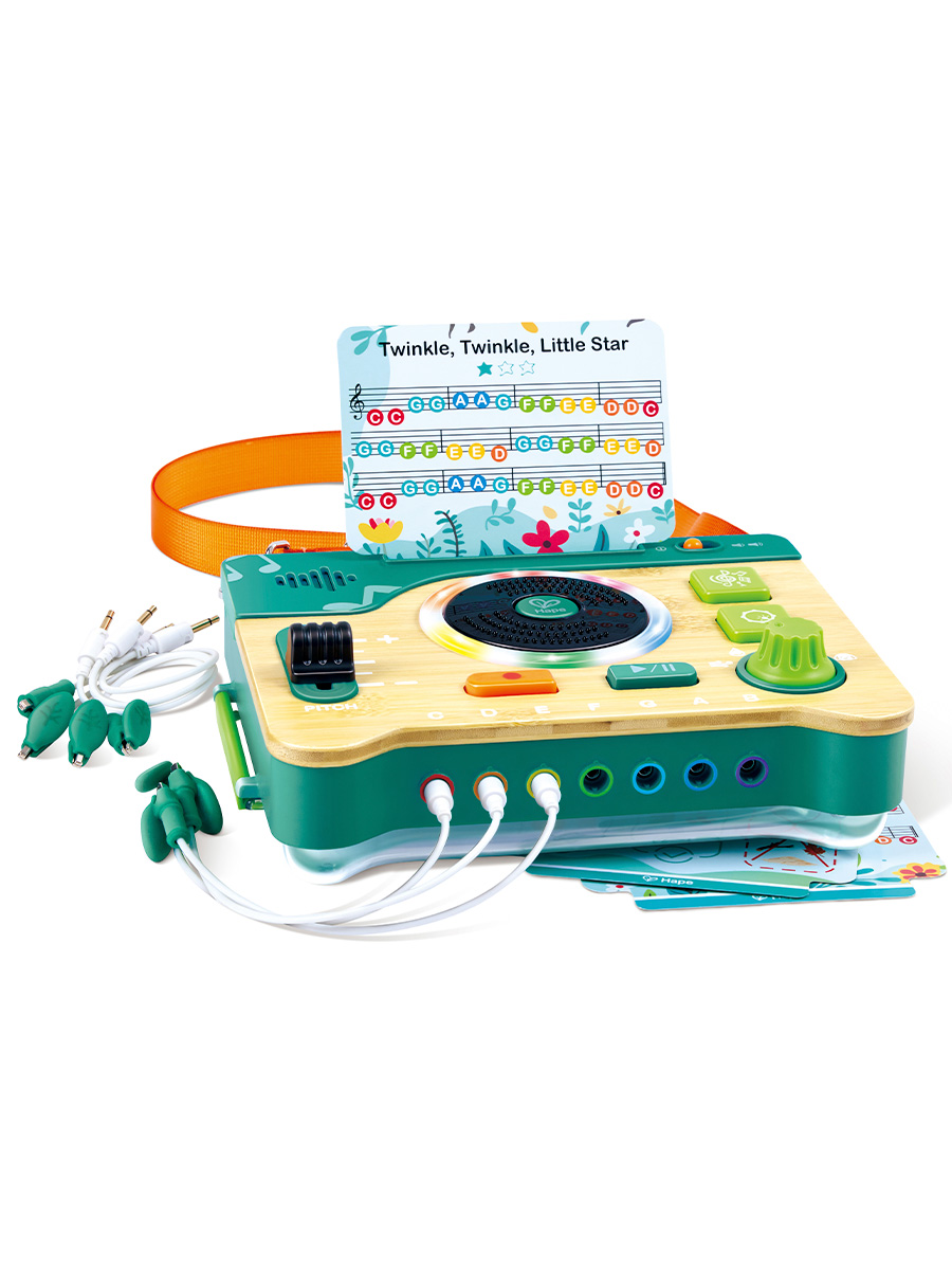 Игрушка музыкальная Hape Лаборатория мелодий синтезатор, аксессуар, пианино, мелодика - фото 7
