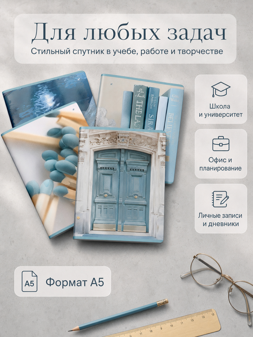 Общая тетрадь Lorex Stationery клетка 5 шт. - фото 4