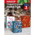 Новогодний подарочный пакет ГК Горчаков набор пакетов для подарка на новый год