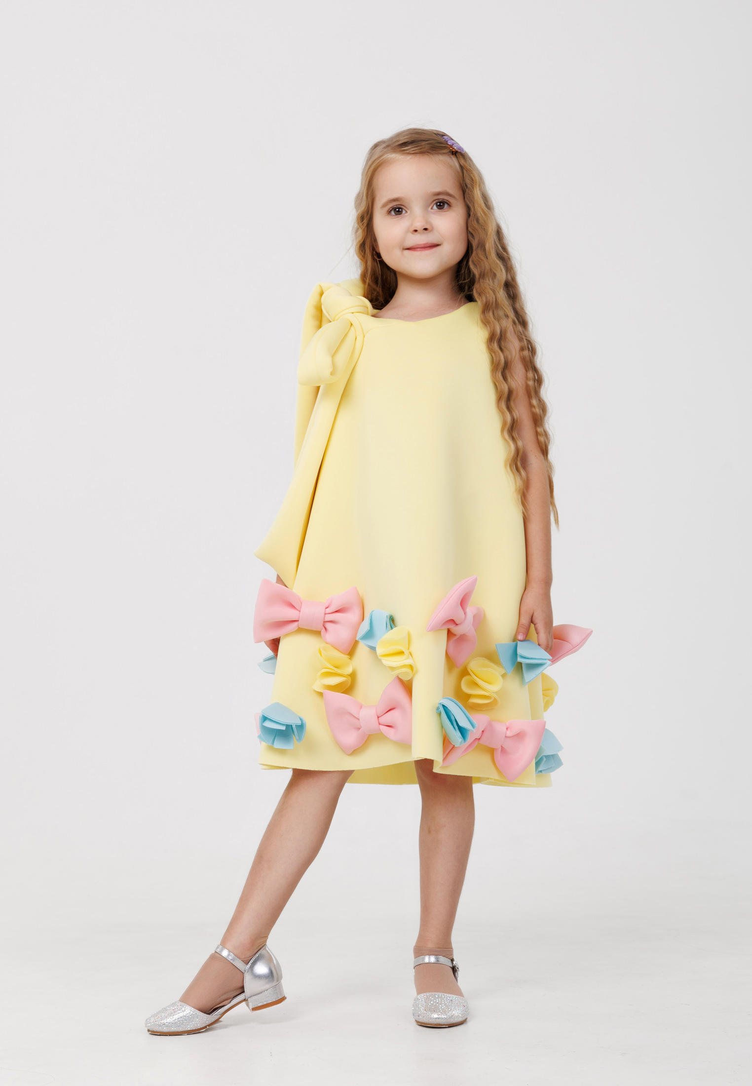 Платье Niffario TFPC20109W01-желтый - фото 4